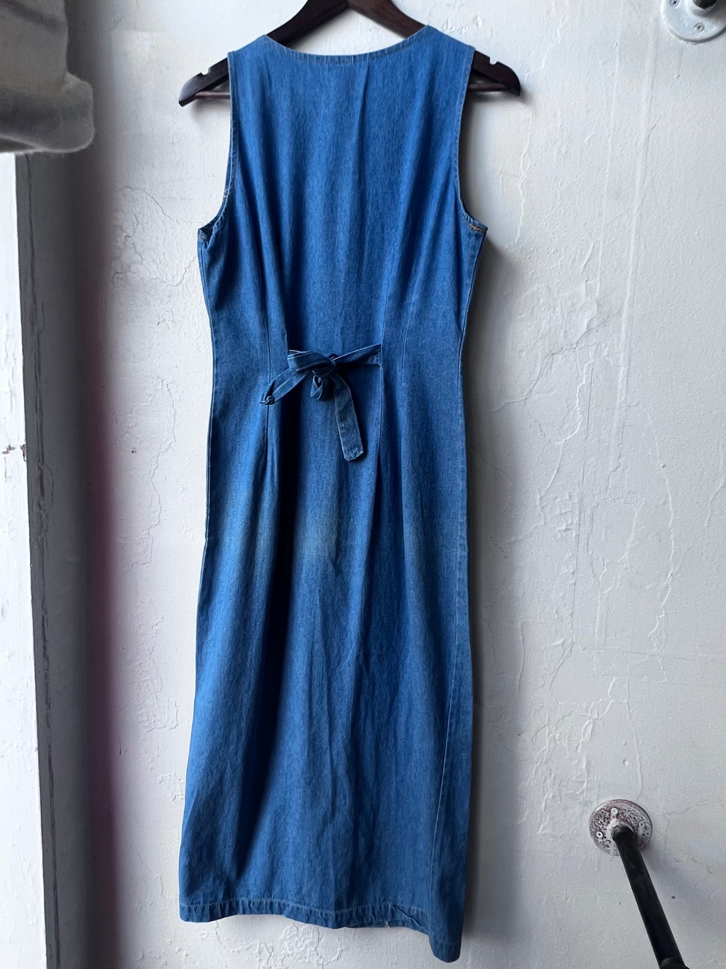 Vintage Denim Button-Down Dress
