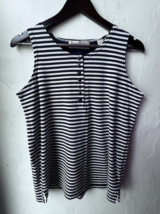 Vintage Striped Knit Tank