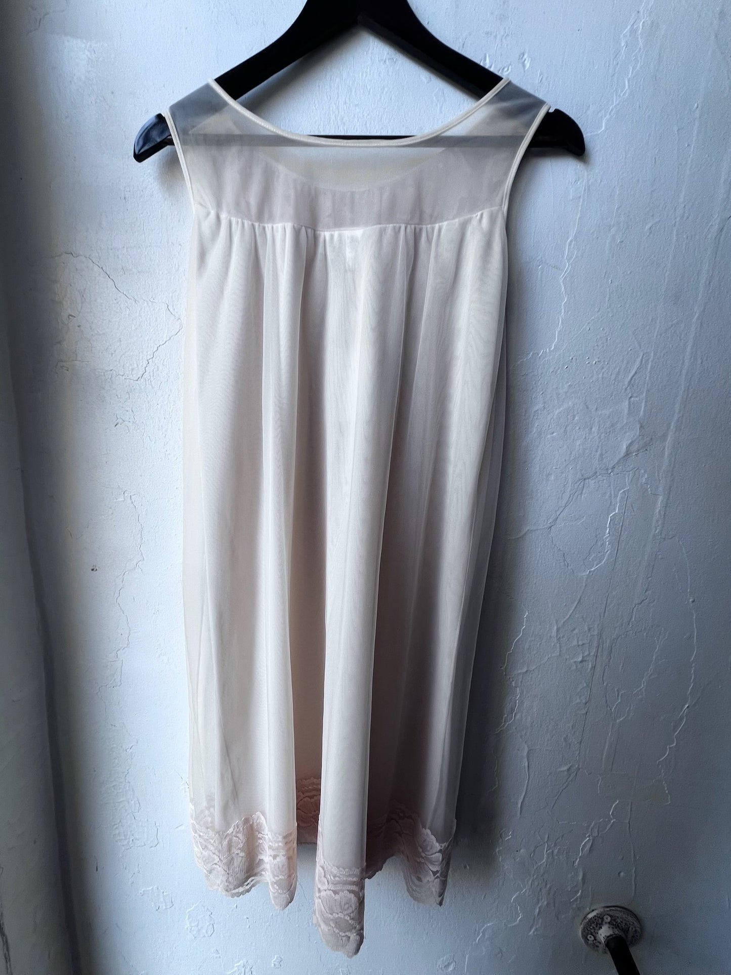 Vintage Sheer Chiffon Lace Gown