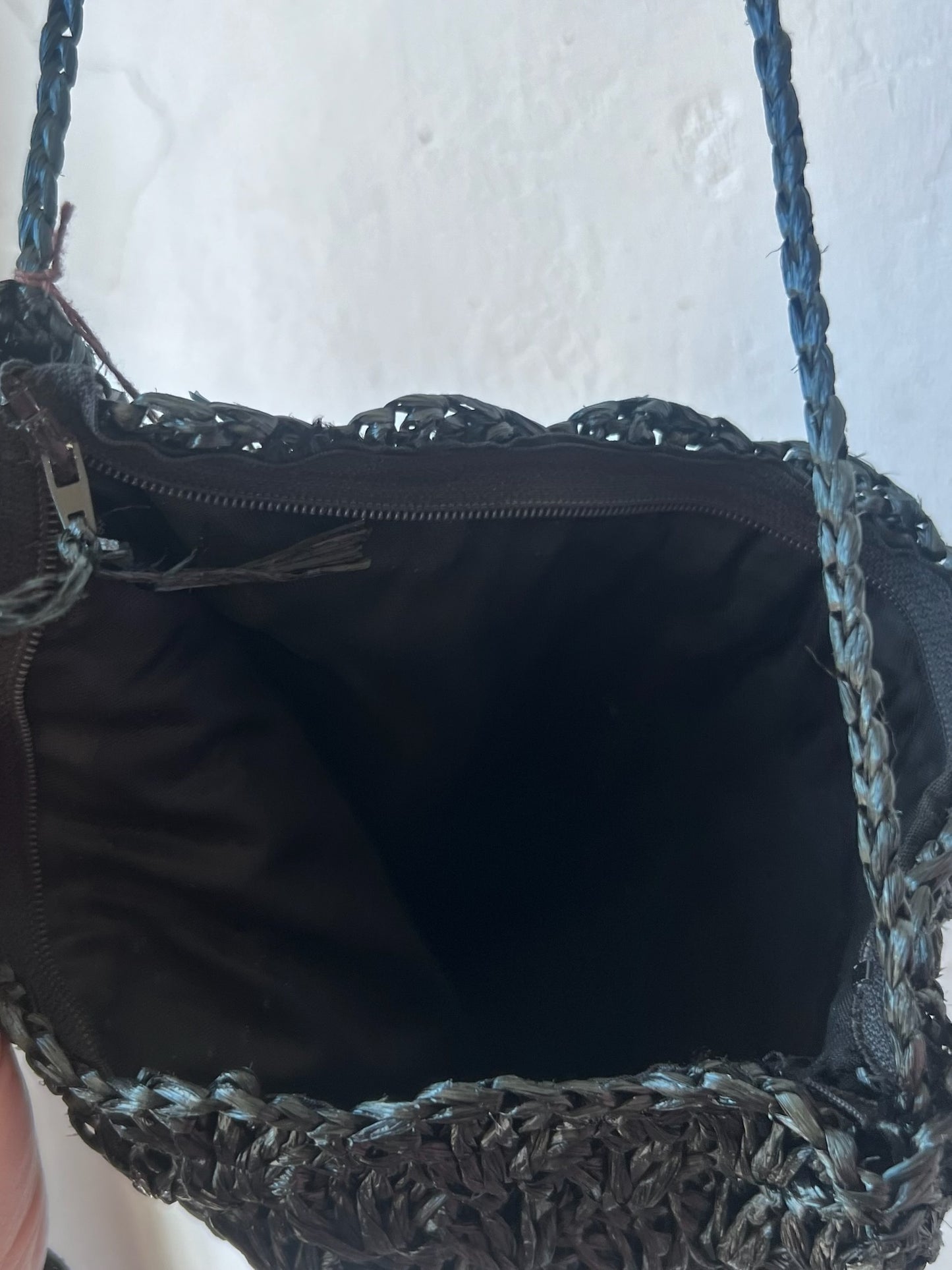 Vintage Woven Straw Shoulder Bag