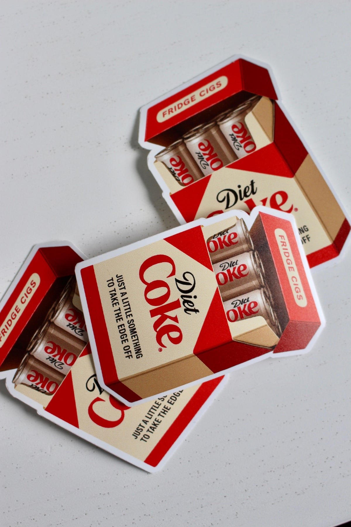 Diet Coke Fridge Cigs Sticker