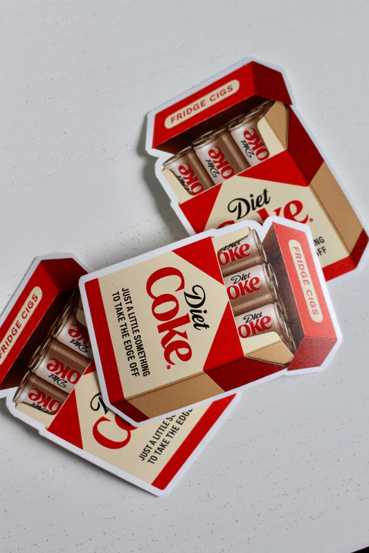 Diet Coke Fridge Cigs Sticker