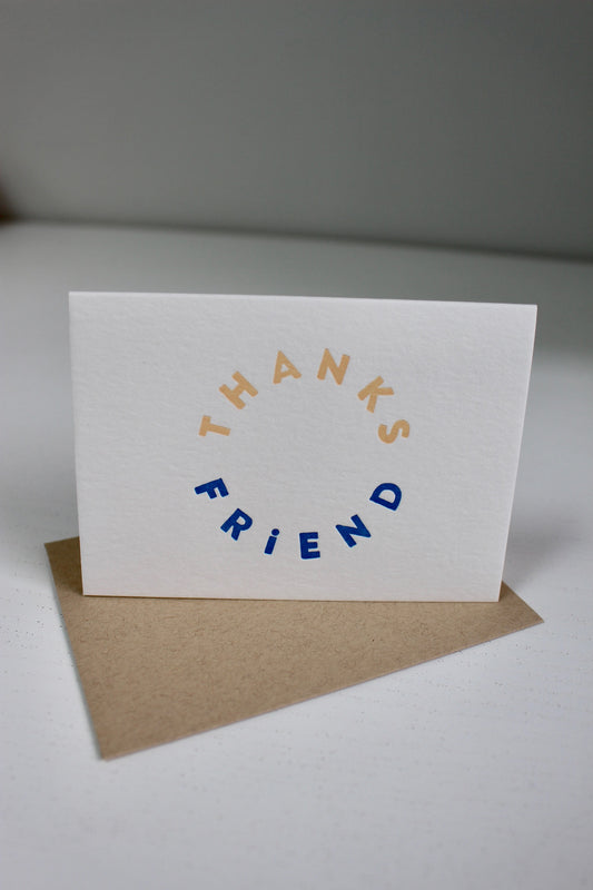 Thanks Friend Greeting Card