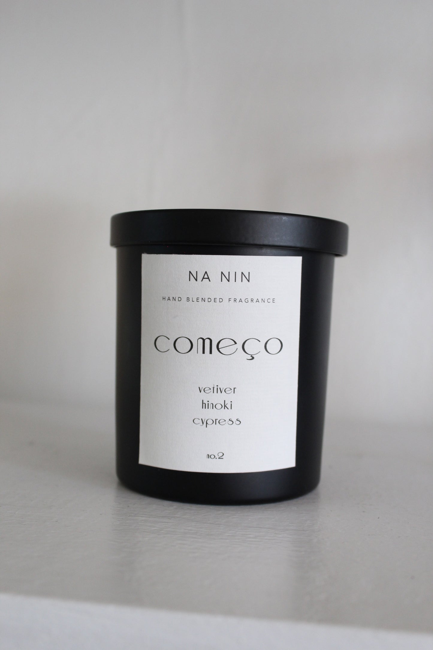 Começo No. 2 Candle / Vetiver, Hinoki, Cypress