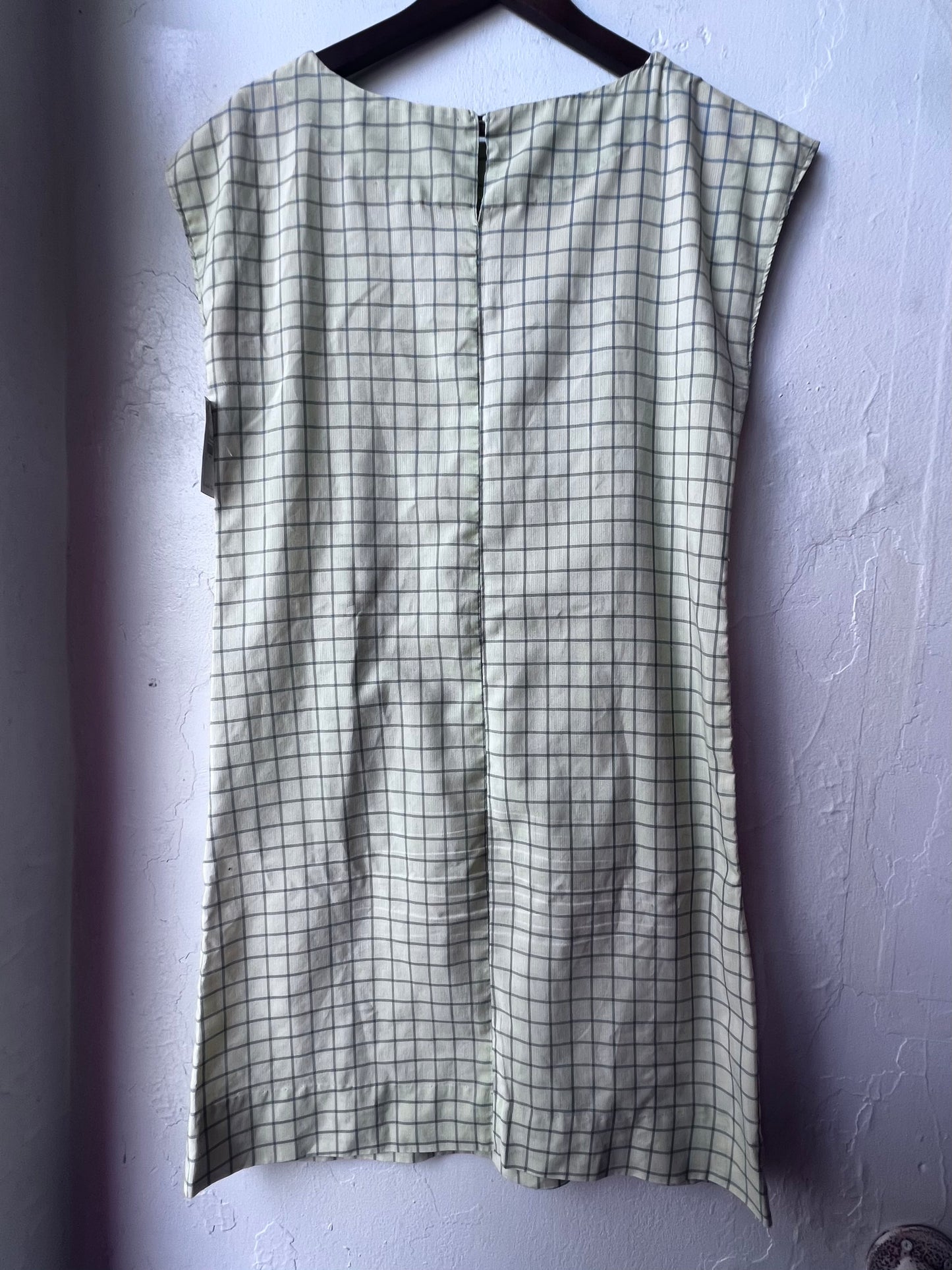 Vintage Plaid Shift Dress