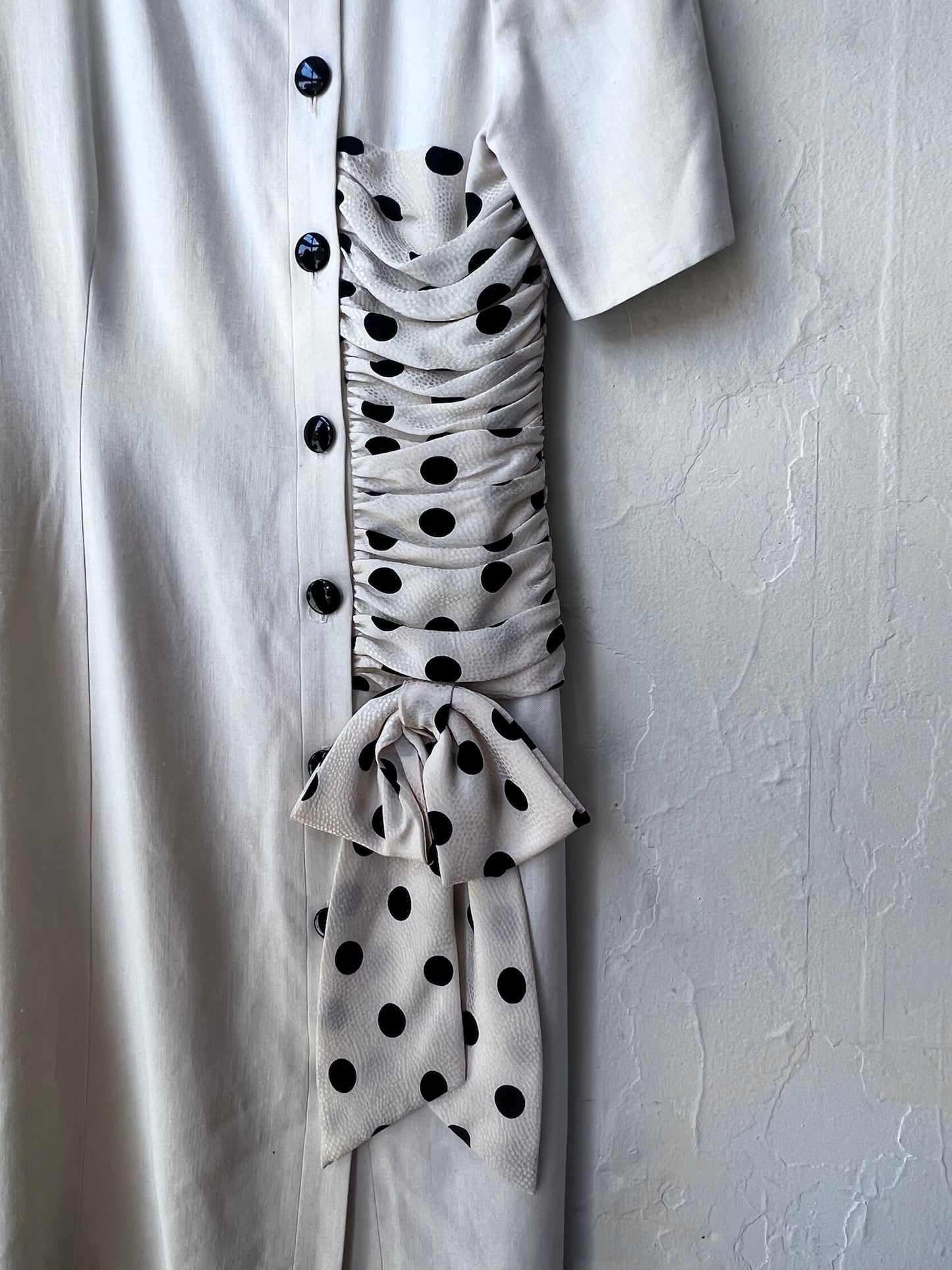 Vintage Polka Dot Accent Dress