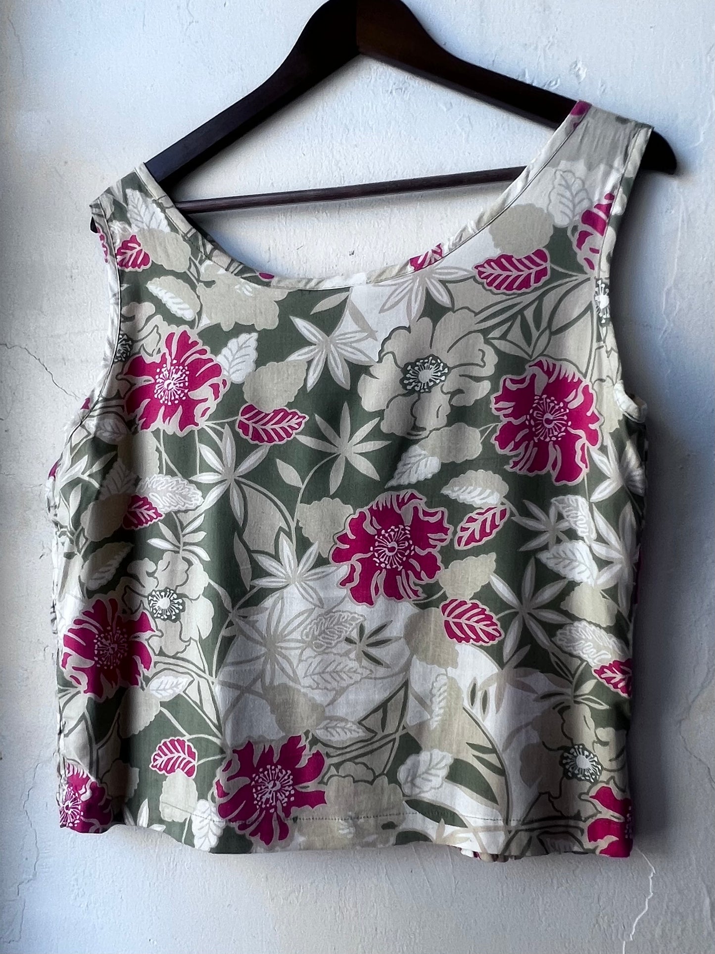 Vintage Floral Smocked Tank