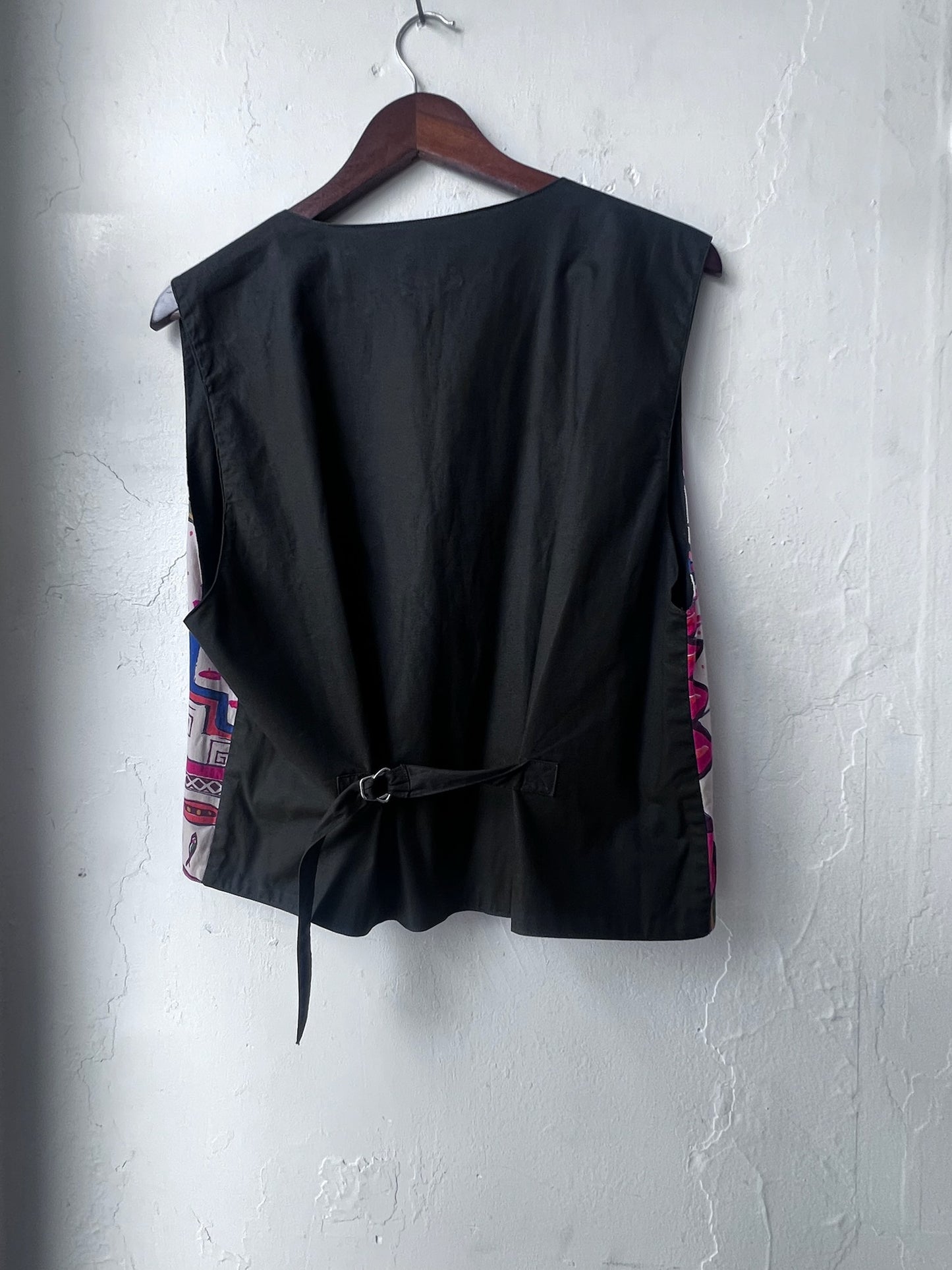 Vintage Abstract Printed Vest