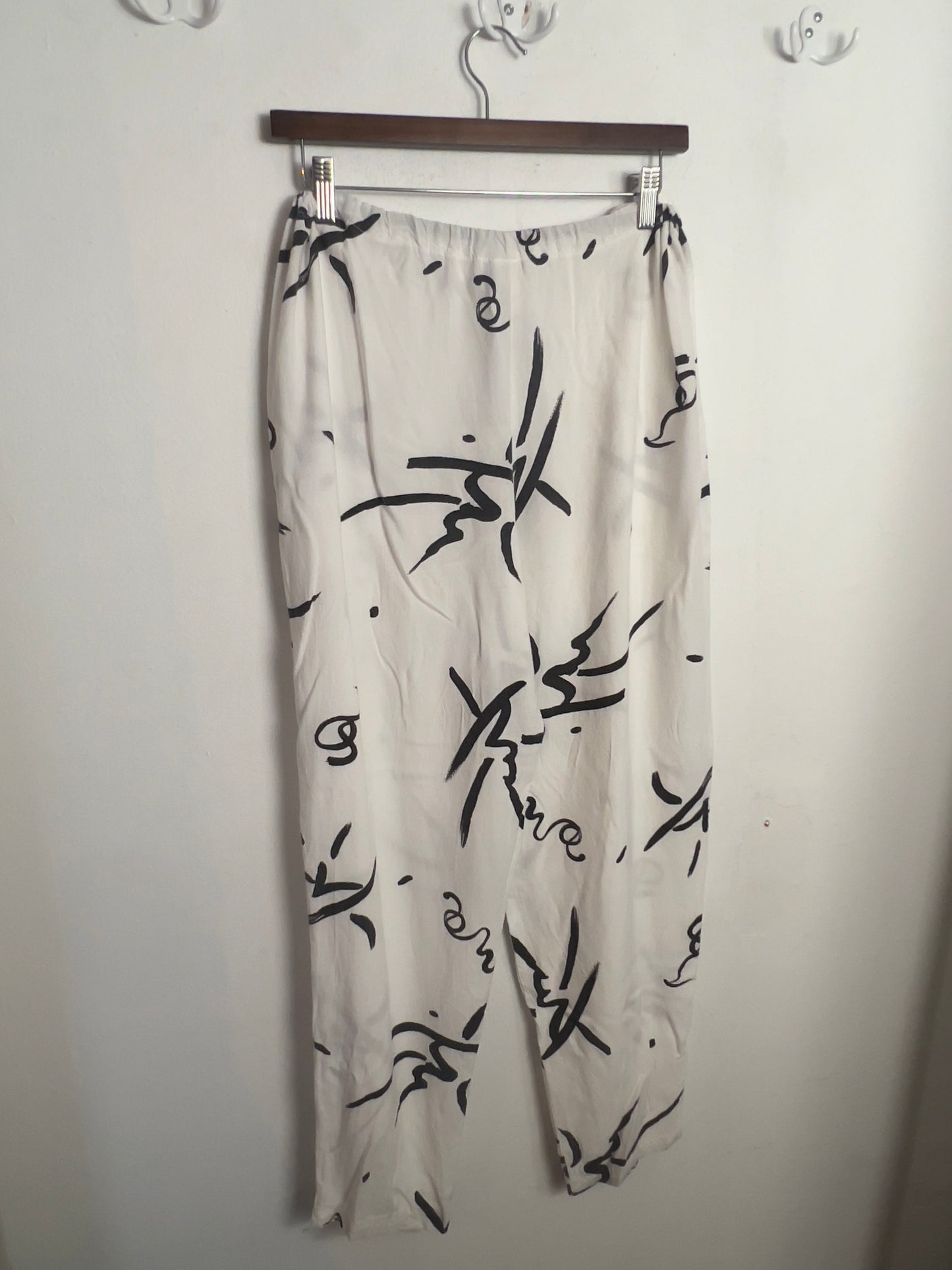 Vintage Geometric Motif Drawstring Pant