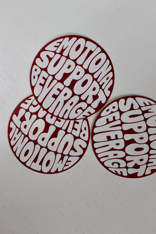 Emotional Support Beverage Sticker