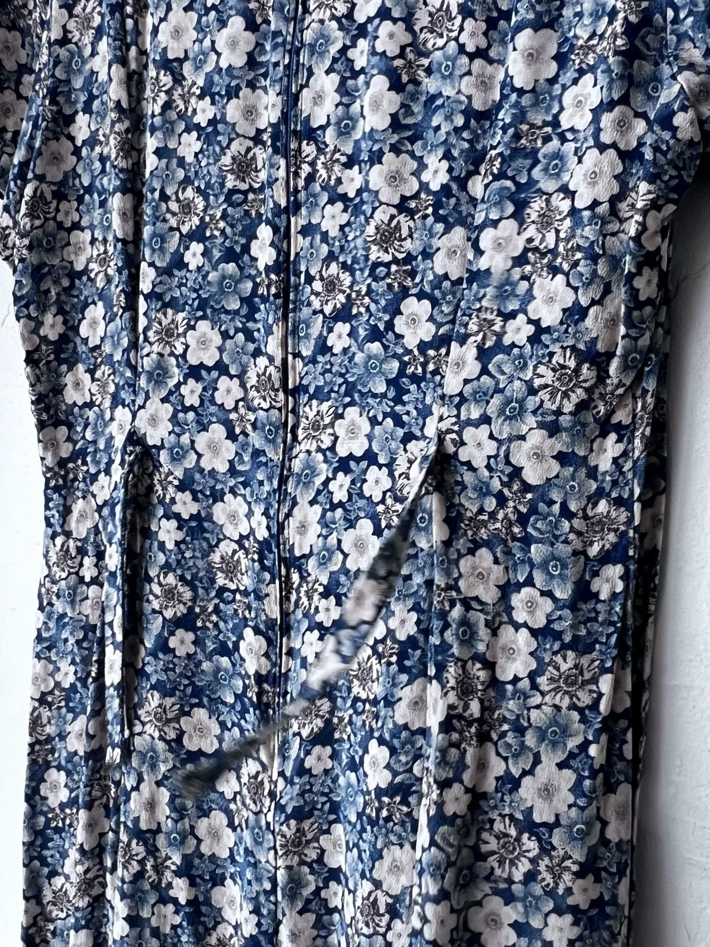 Vintage Floral Pleated Dress