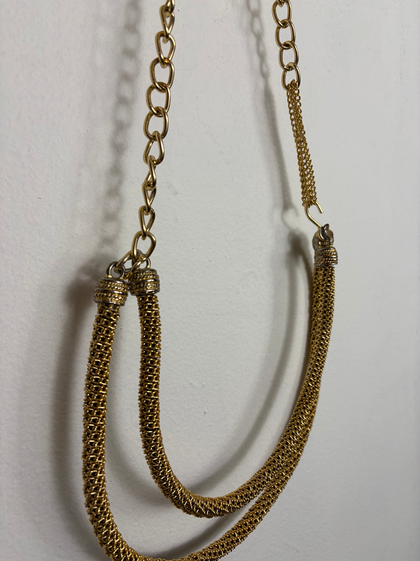 Vintage Gold Layered Rope Chain Belt
