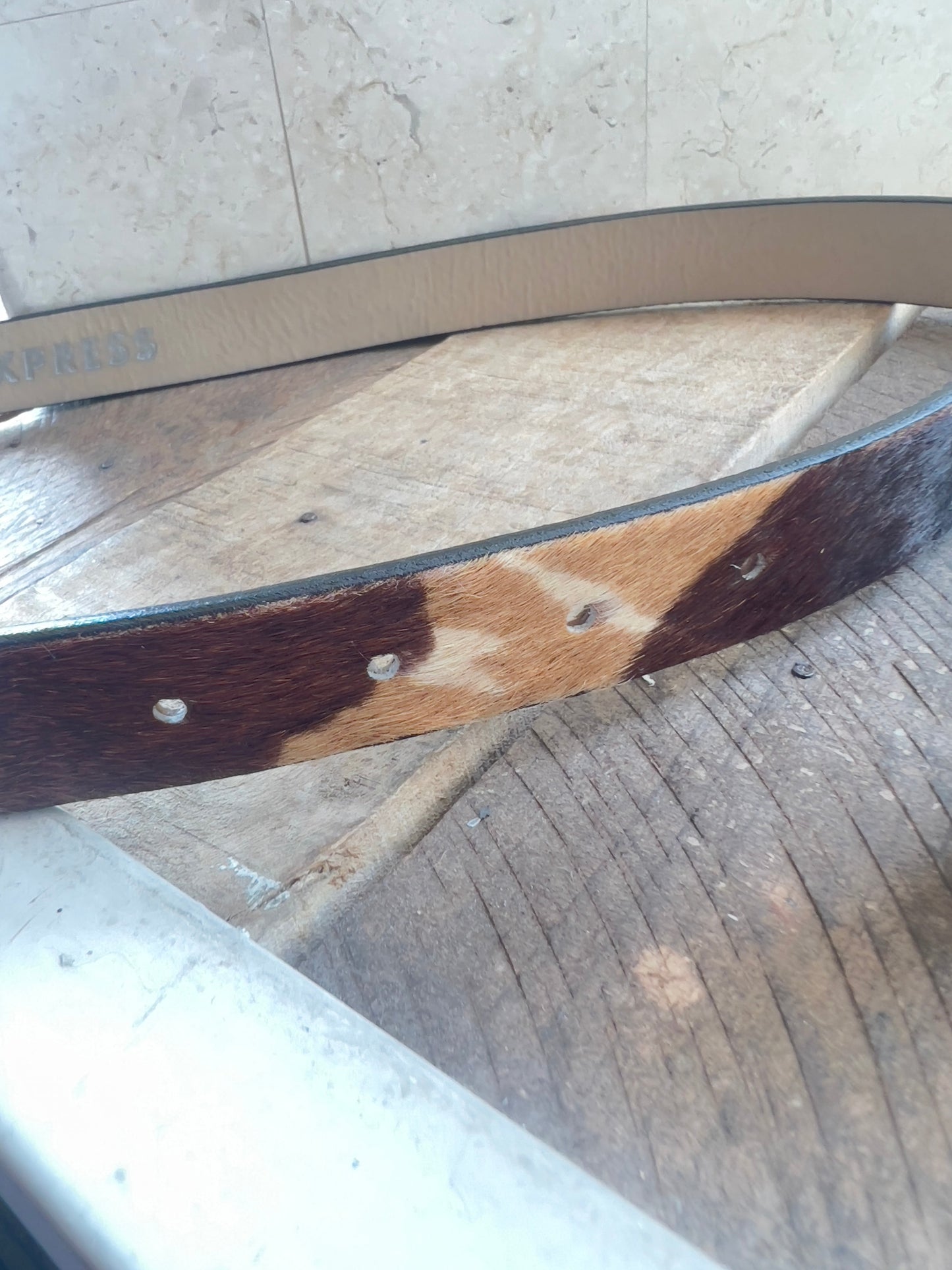 Vintage Cowhide Belt