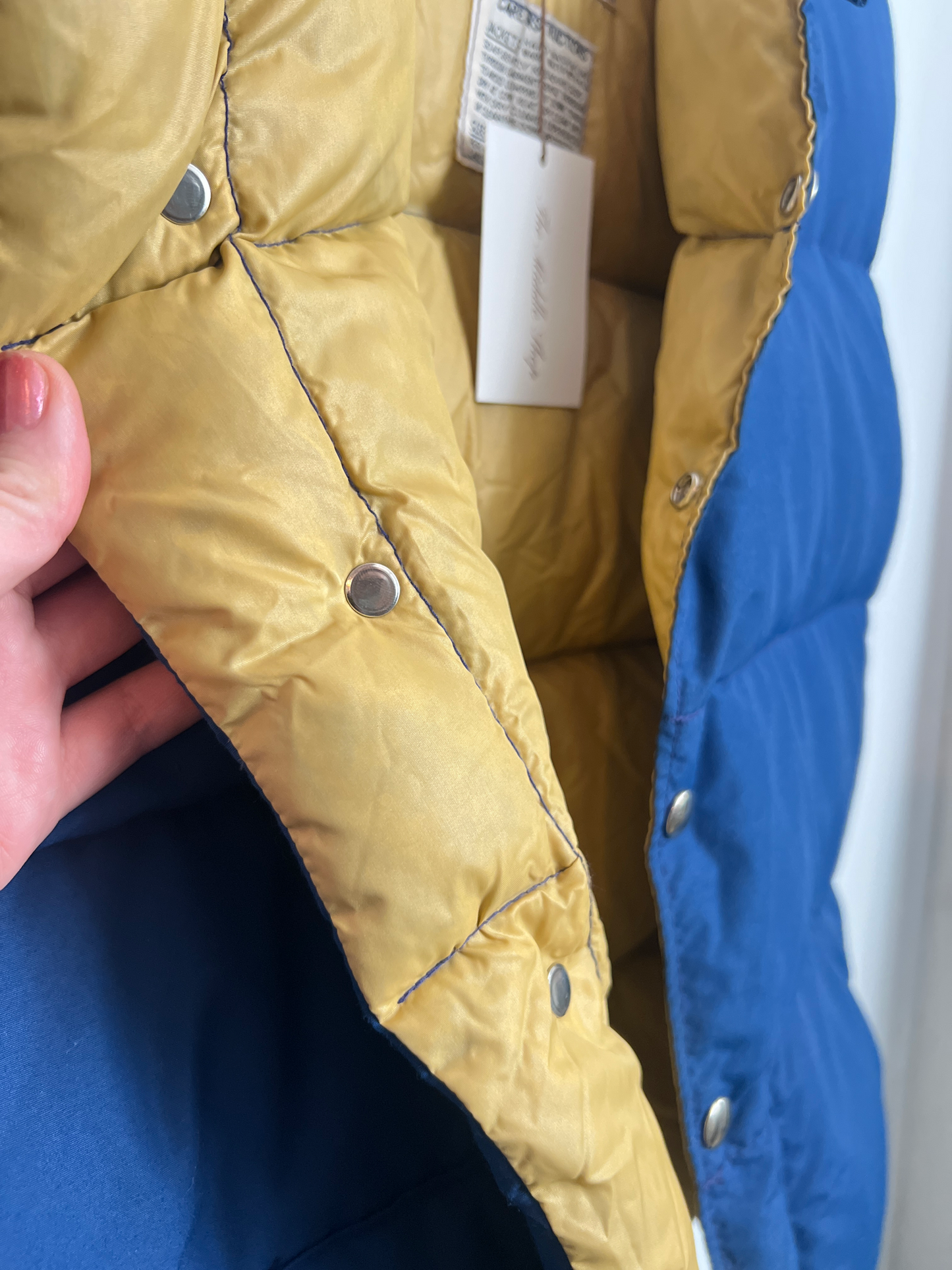 Vintage Cobalt Quilted-Puffer Vest