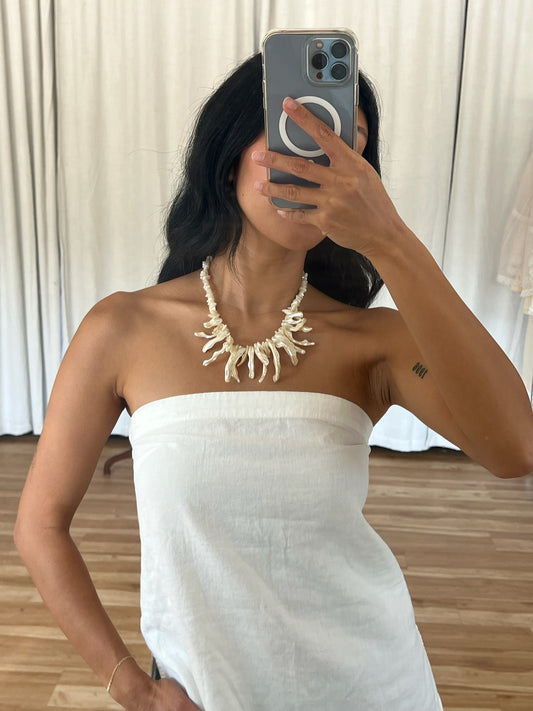 Stunning Mother of Pearl Shell Necklace