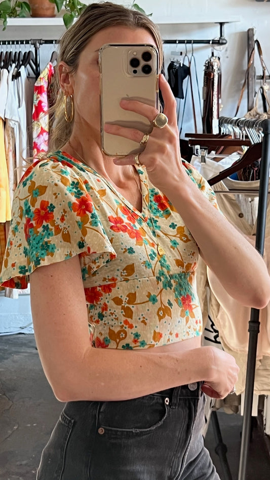 Vintage Meadow Bloom Blouse