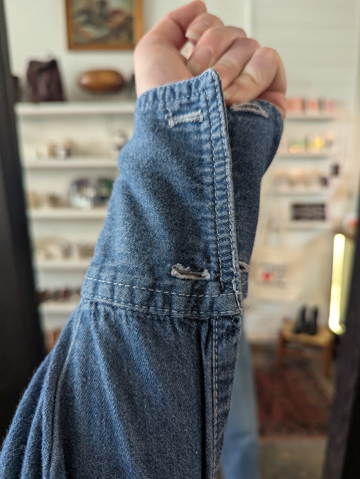 Vintage Women's Oversized Denim Shirt