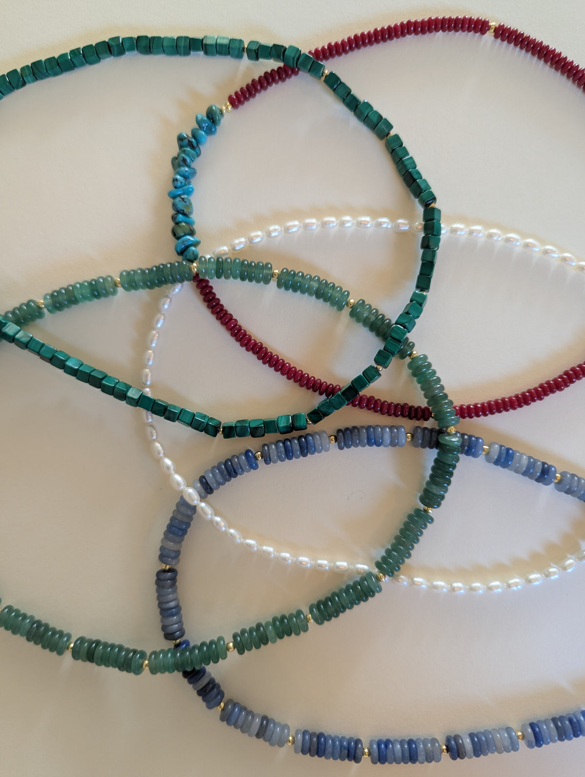 Green Malachite Necklace by Blue Begonia