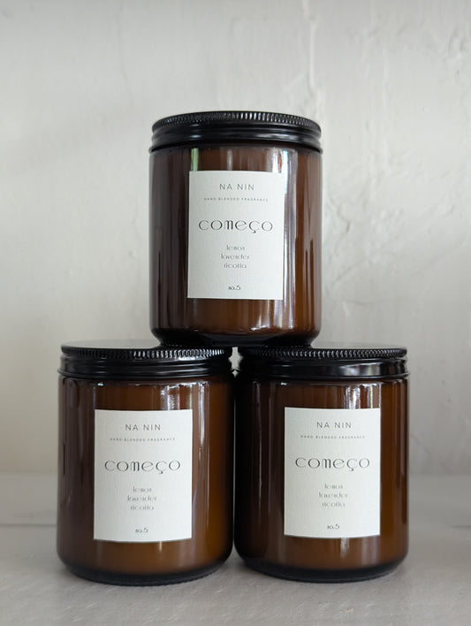 Começo No. 5 Candle / Lemon, Lavender, Ricotta