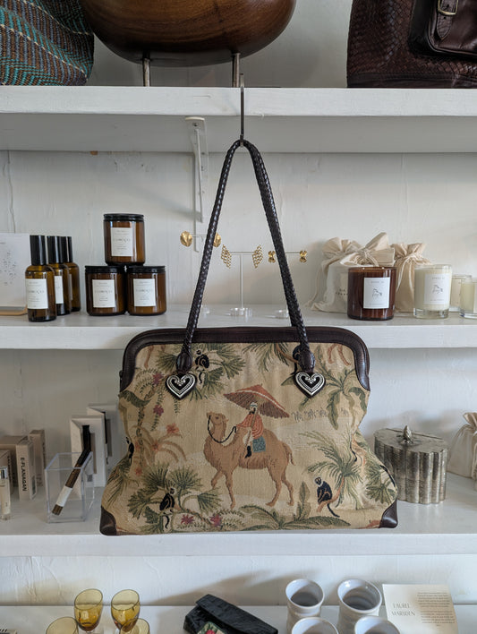 Vintage Brighton Tapestry Shoulder Bag