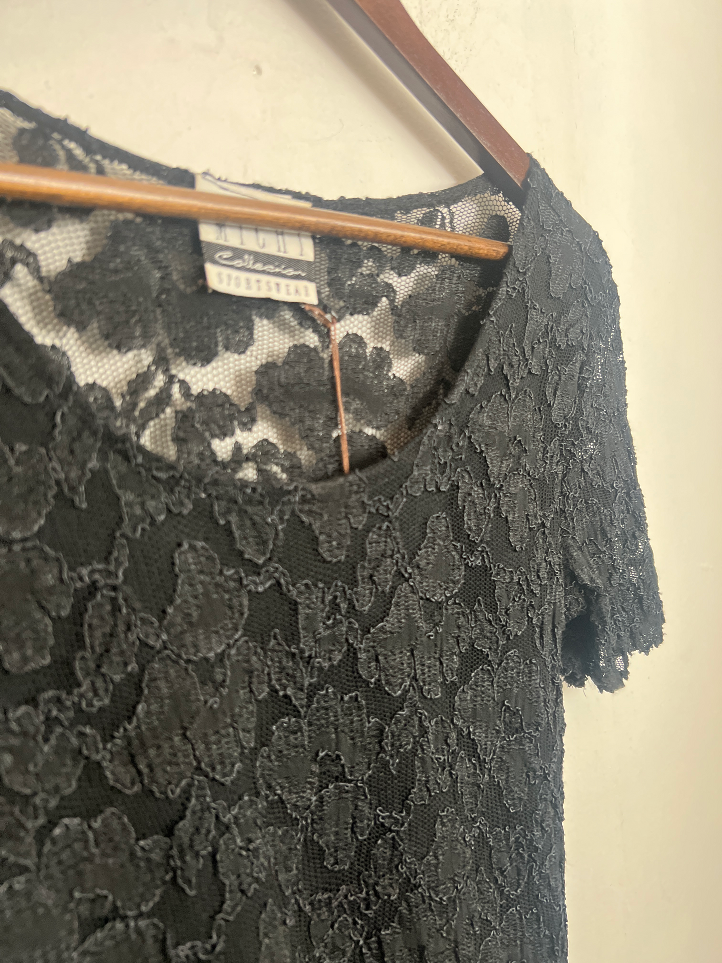 Vintage Midnight Lace Blouse