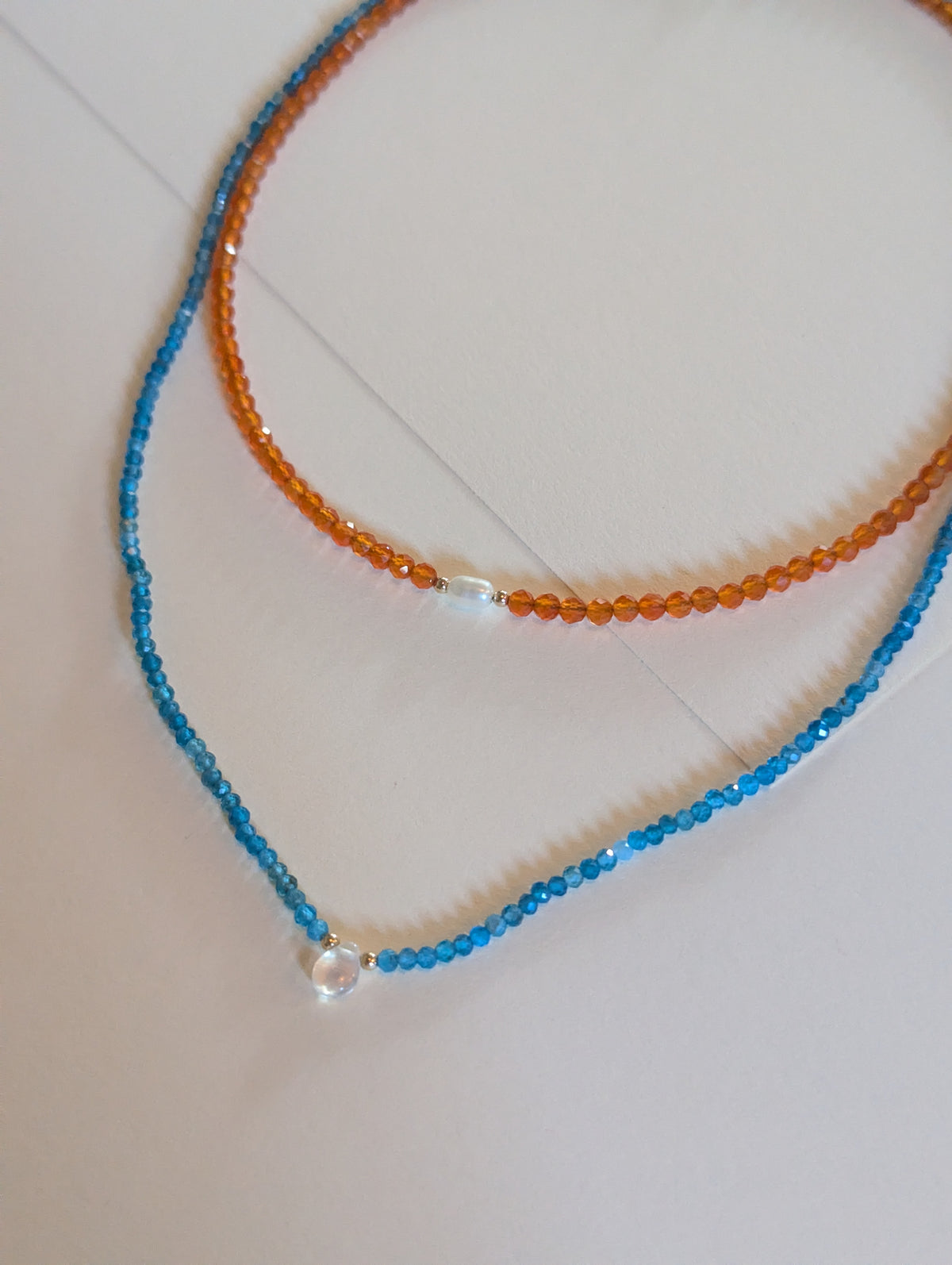 Carnelian and Pearl Choker Necklace by giantlion