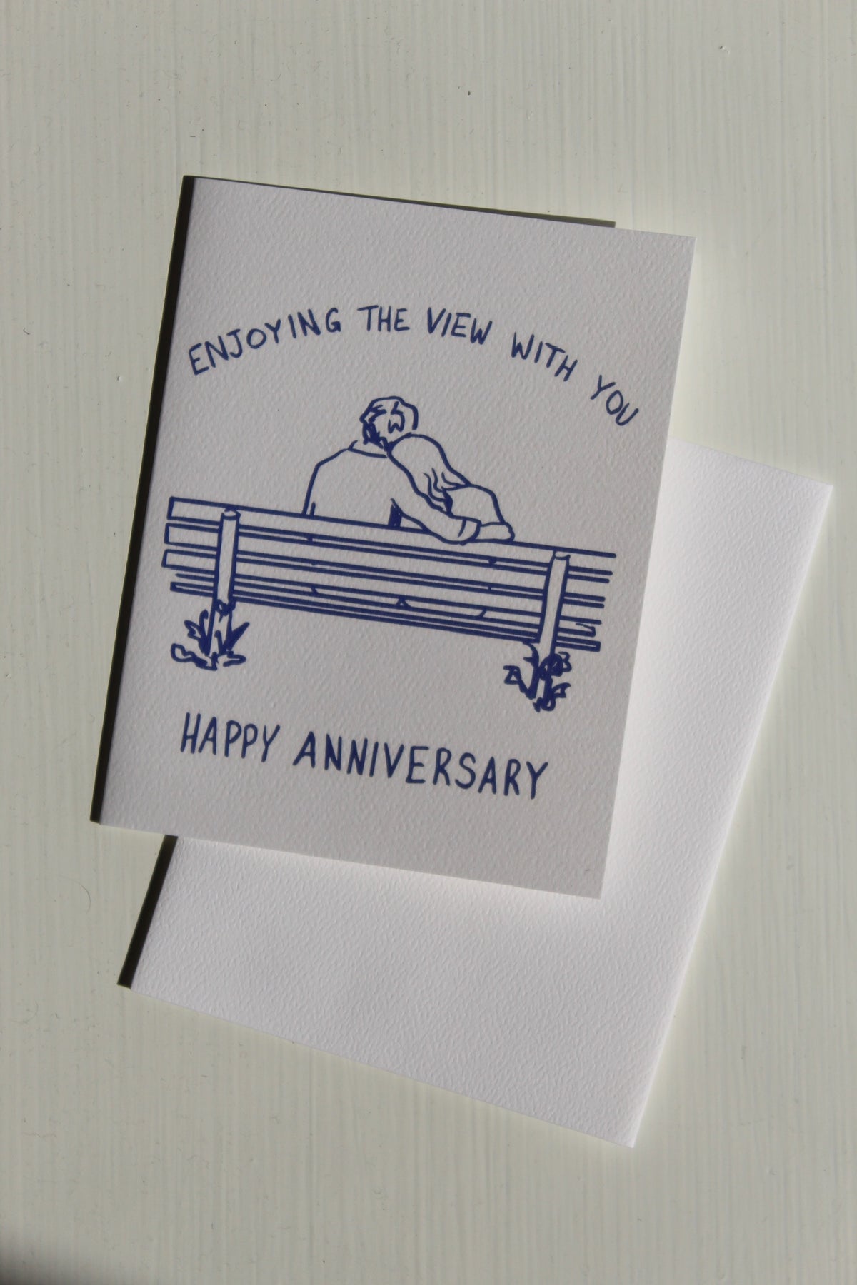 Enjoying The View With You Anniversary Greeting Card