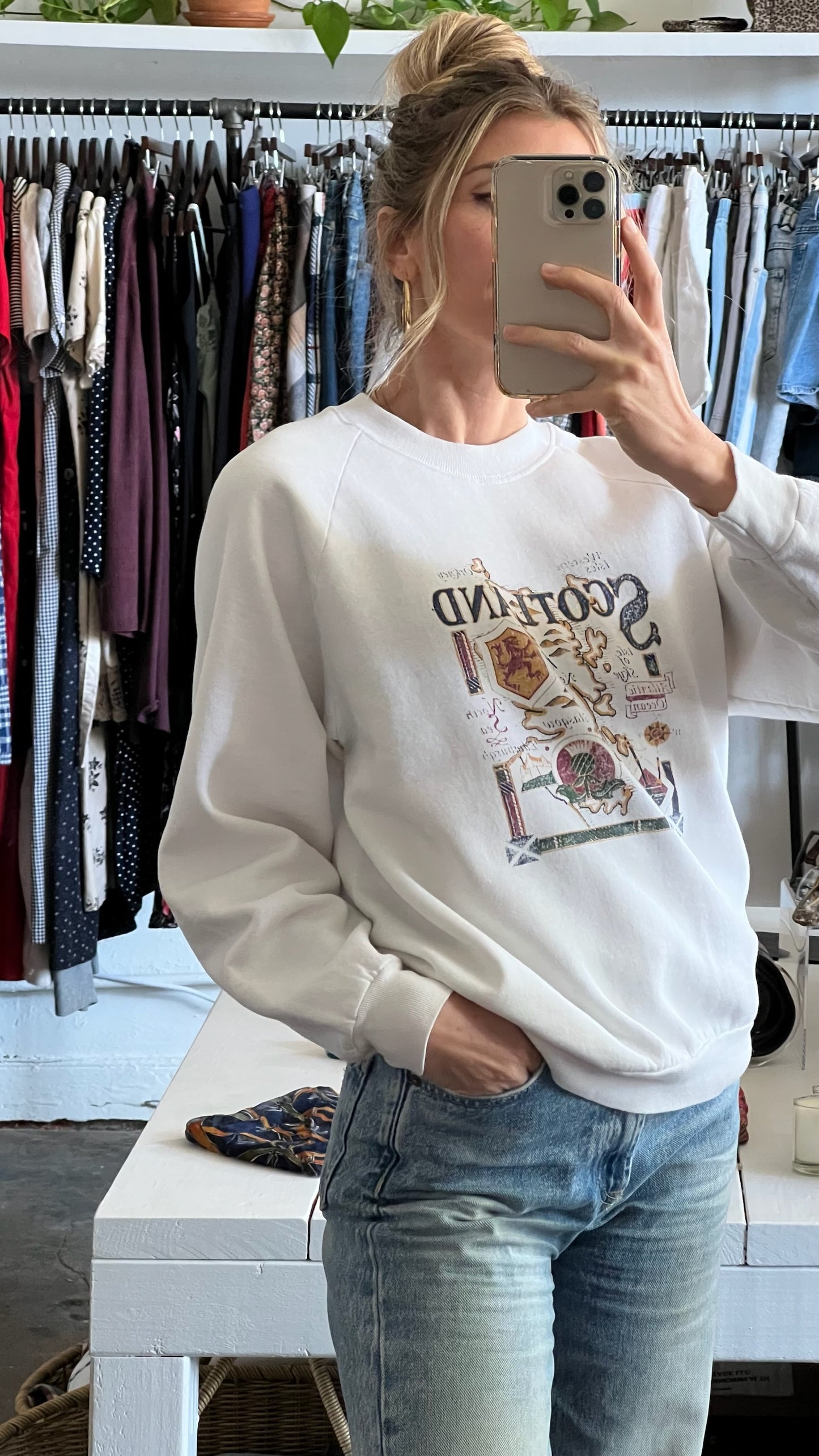 Vintage Scotland Geography Crewneck