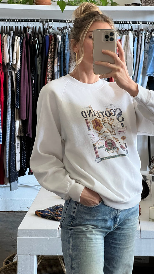 Vintage Scotland Geography Crewneck