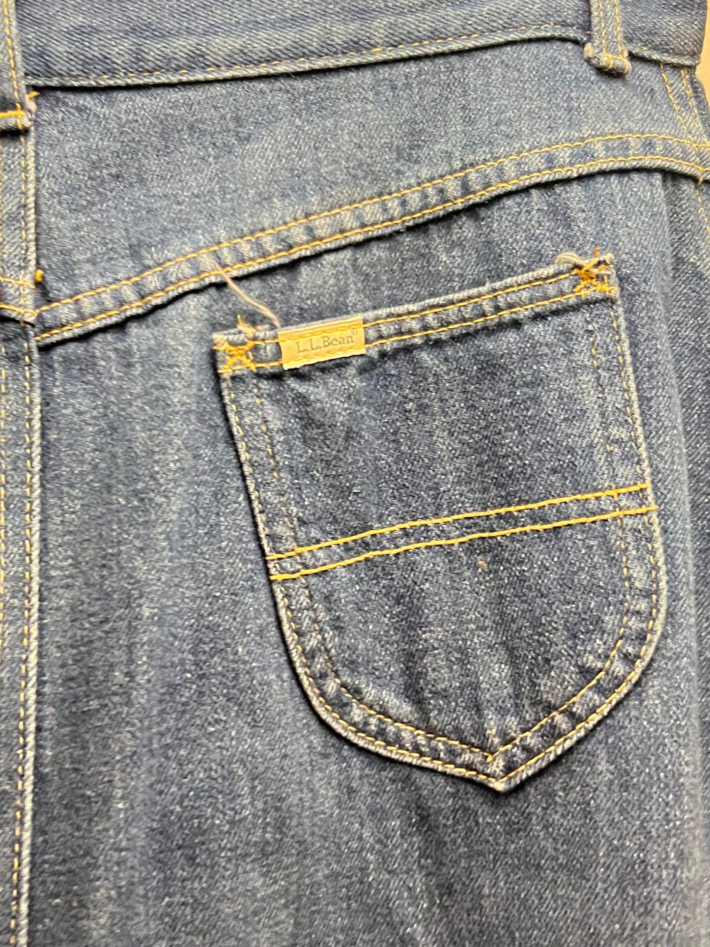 Vintage L.L Bean Cotton Jean Skirt