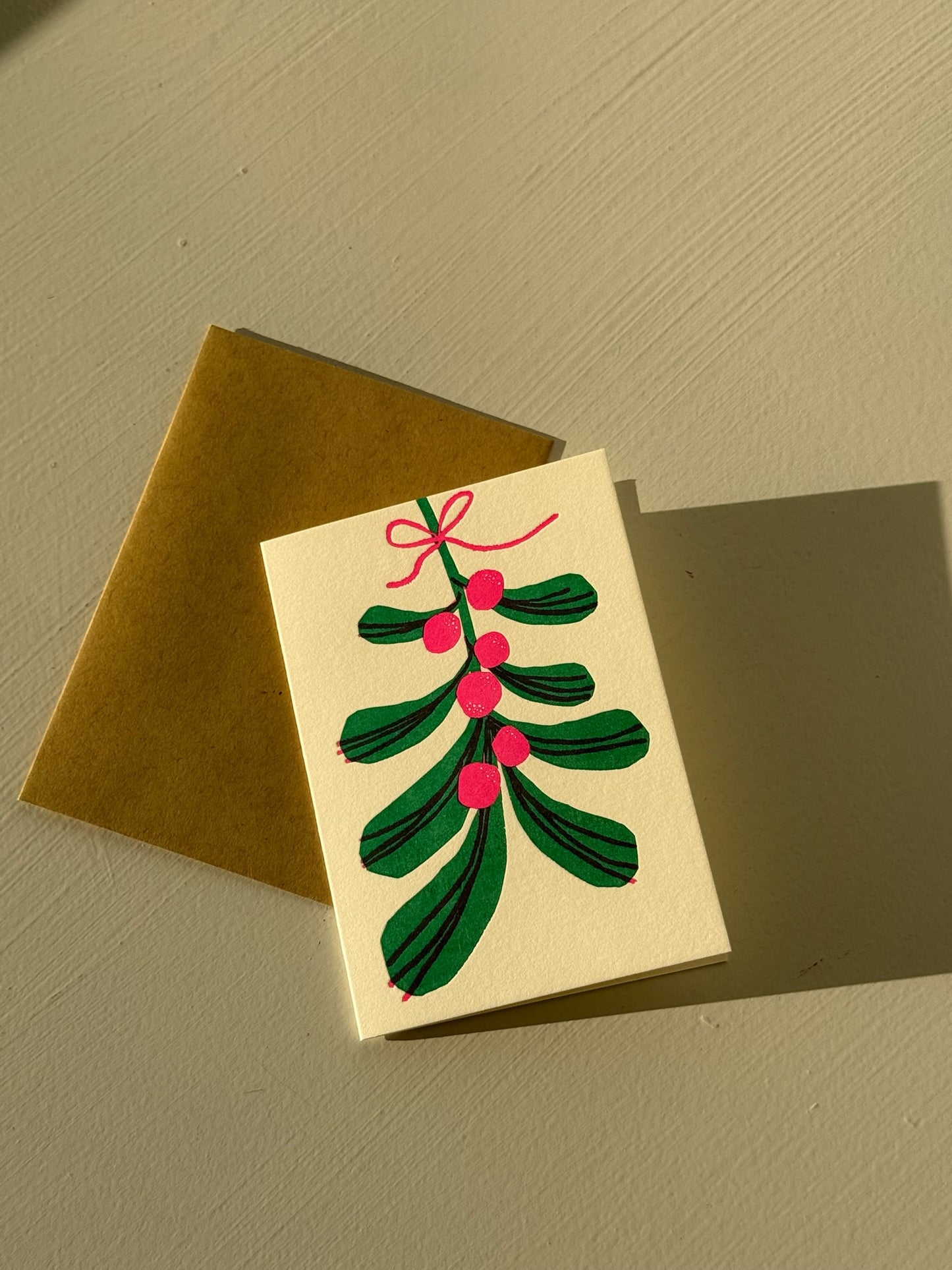 Mistletoe Greeting Card