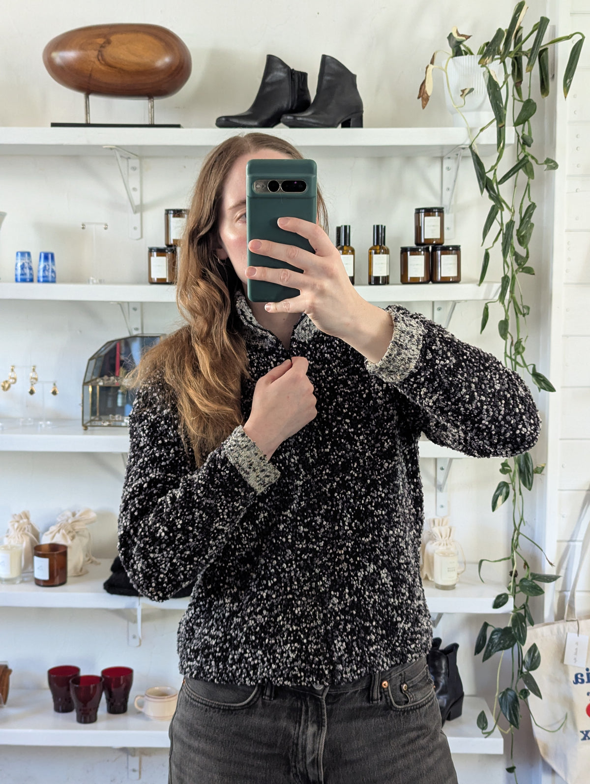 Vintage Confetti Fleece Full-Zip Jacket