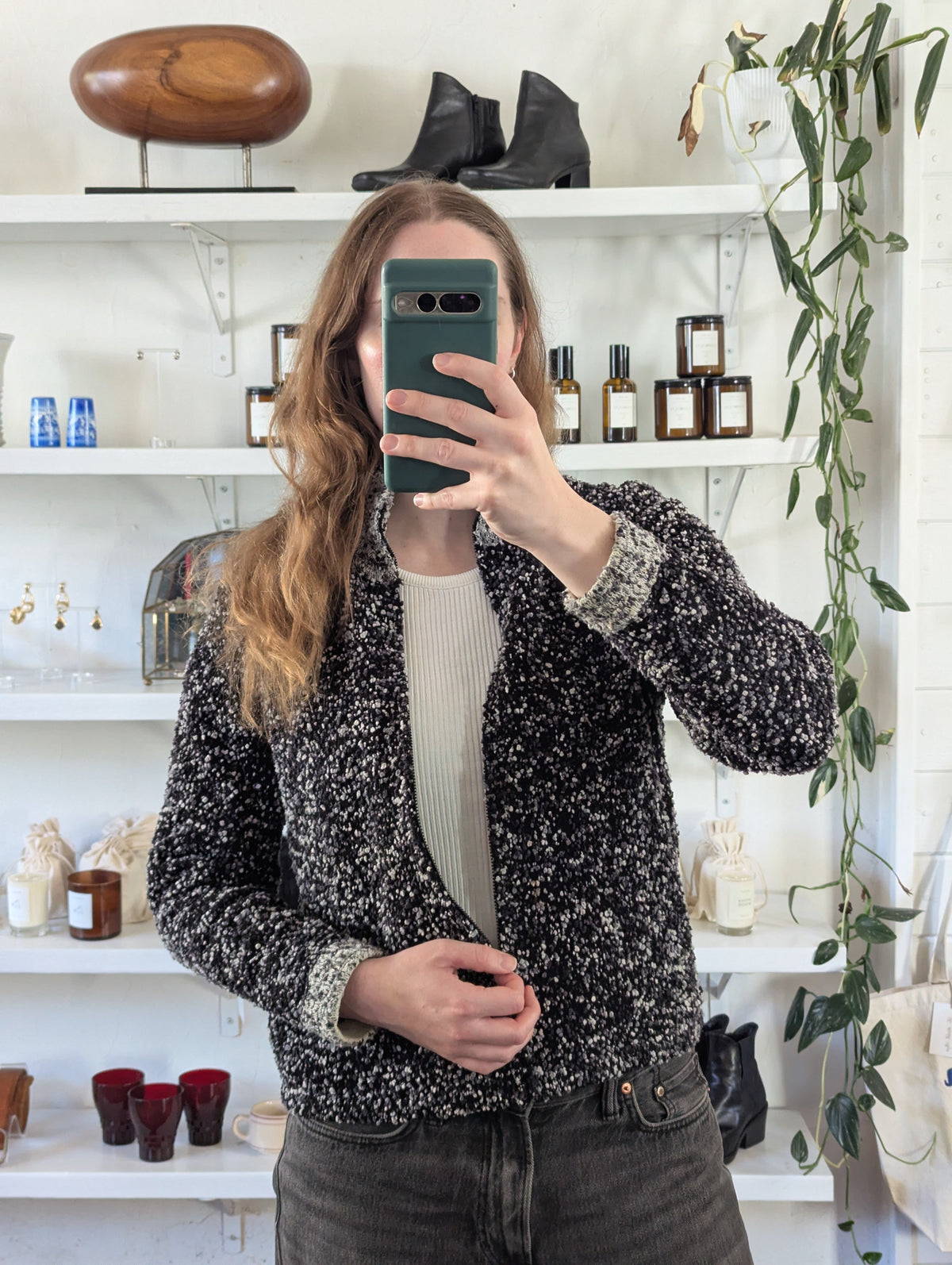 Vintage Confetti Fleece Full-Zip Jacket