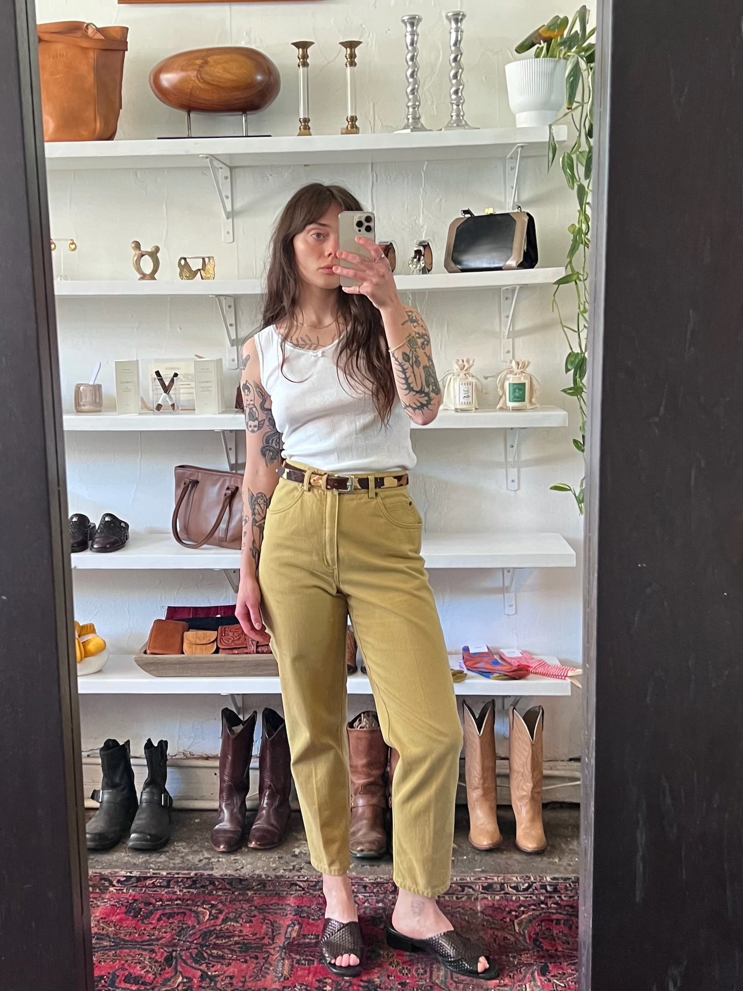 Vintage Cowhide Belt
