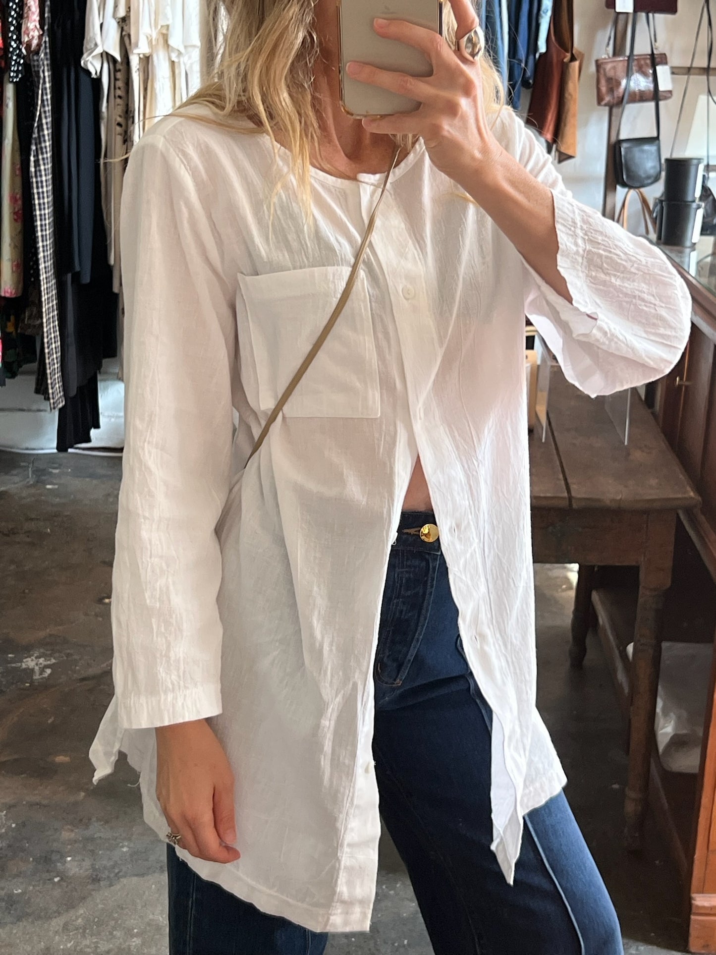 Vintage Lightweight Buttoned Tunic