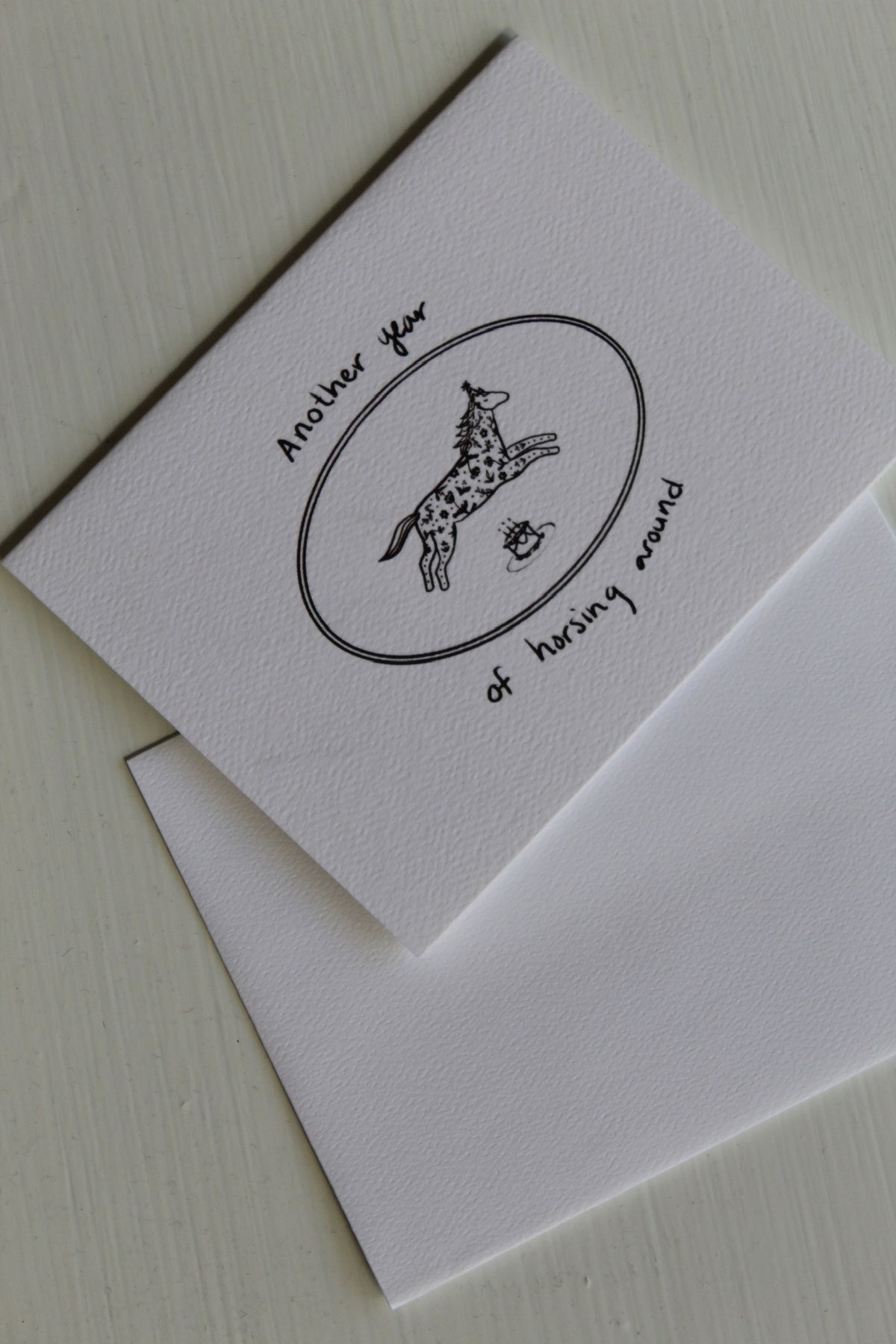 Another Year Of Horsing Around Greeting Card