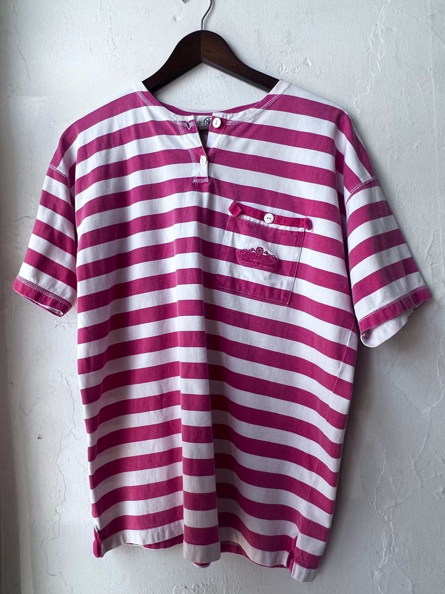 Vintage Striped Henley