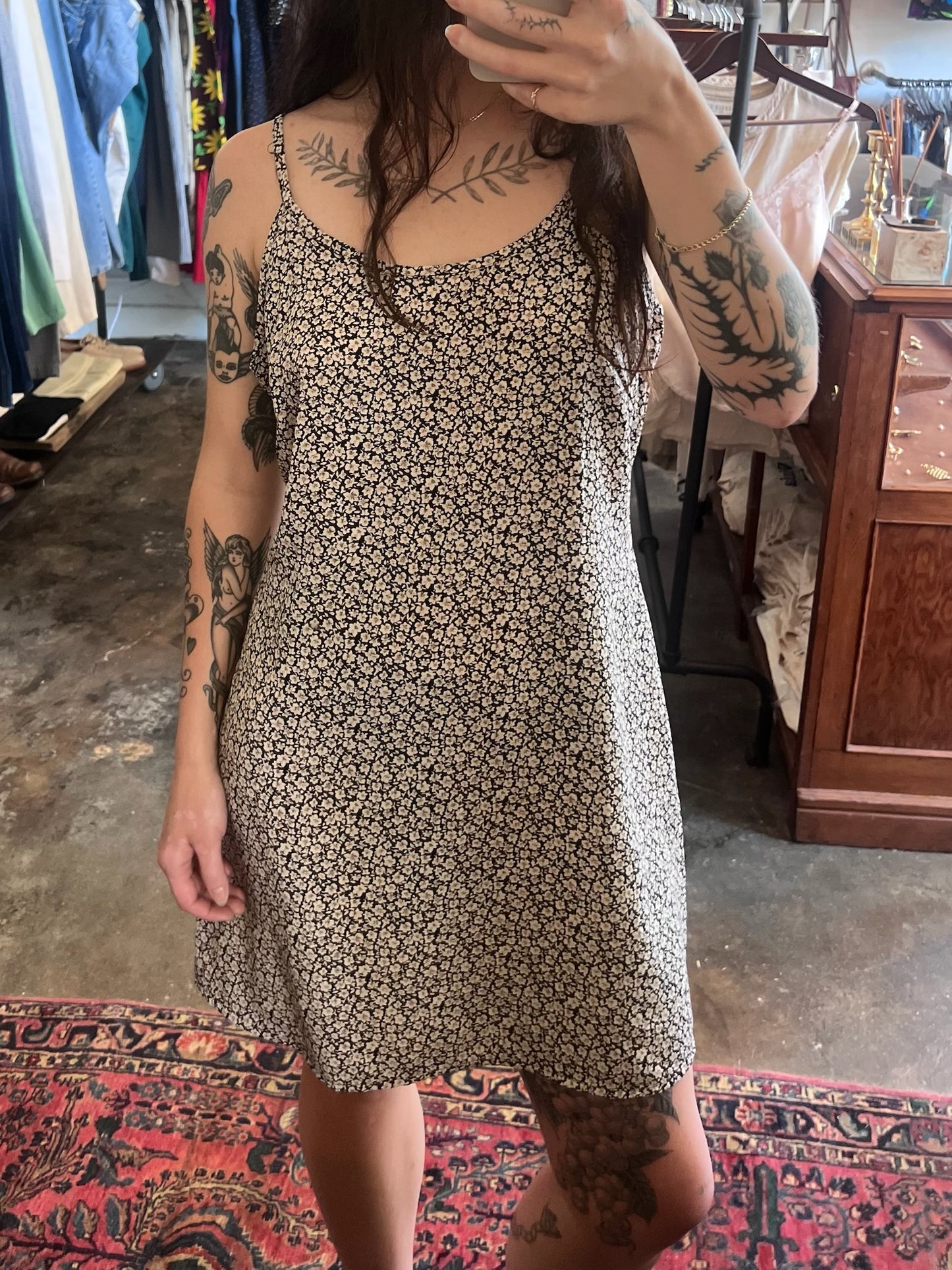 Vintage Floral Slip Dress