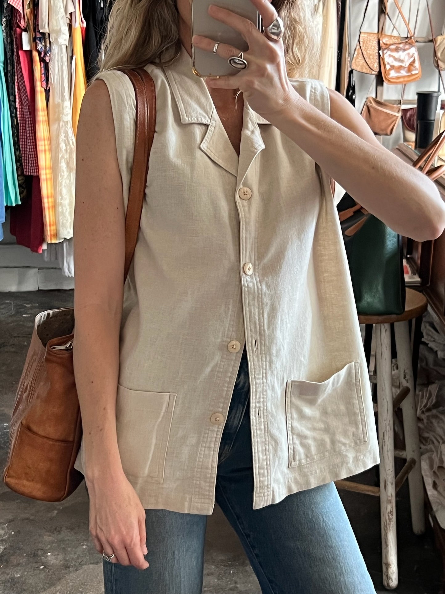 Vintage Lenin Blend Utility Vest