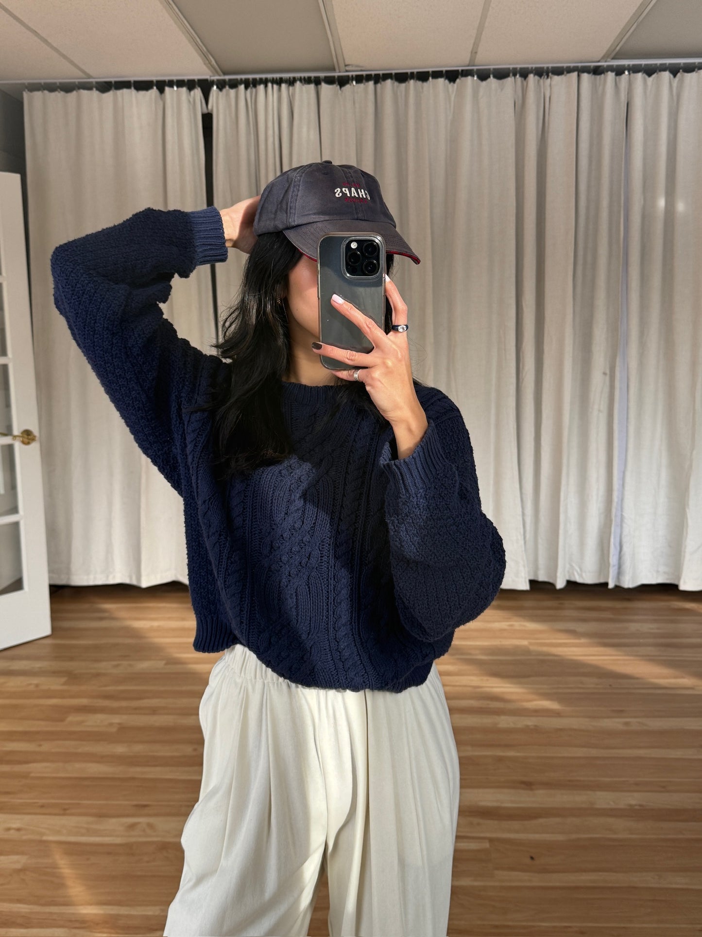 Vintage Fading Indigo Chaps By Ralph Lauren cap