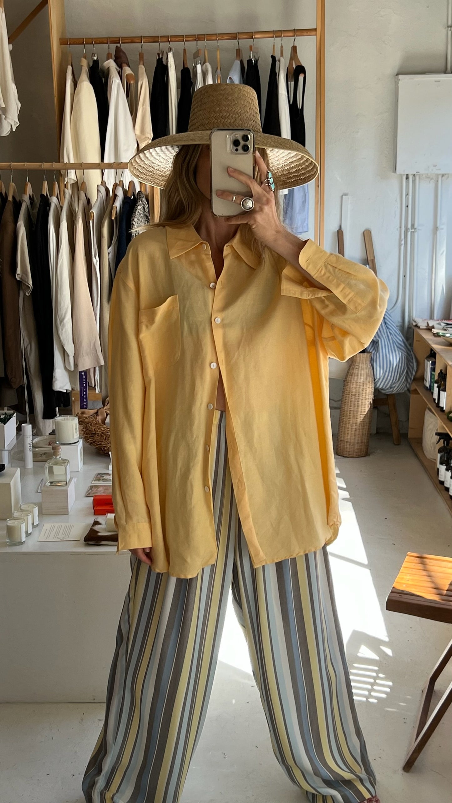 Vintage Sunny Long Sleeve Button Up