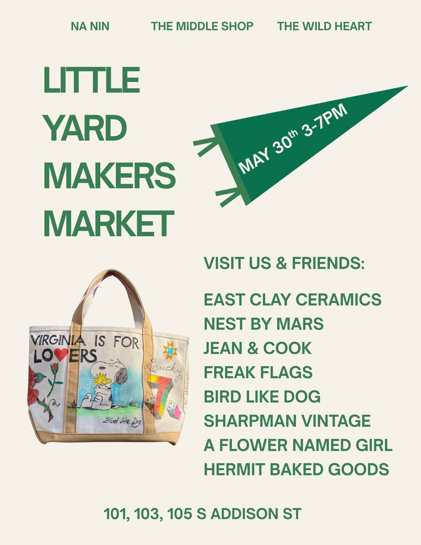 May 30 Makers Market Vendor Fee