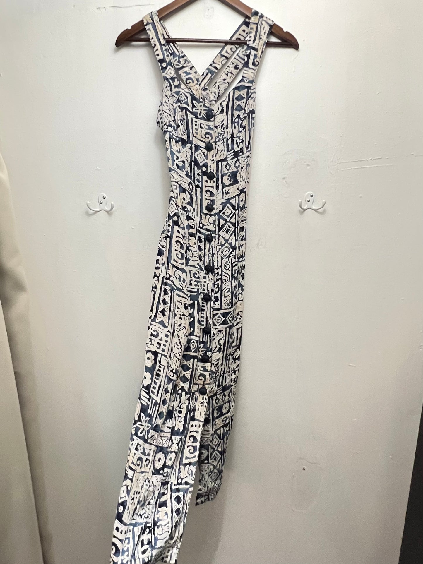 Beautiful Vintage Ocean & Ivory Dress