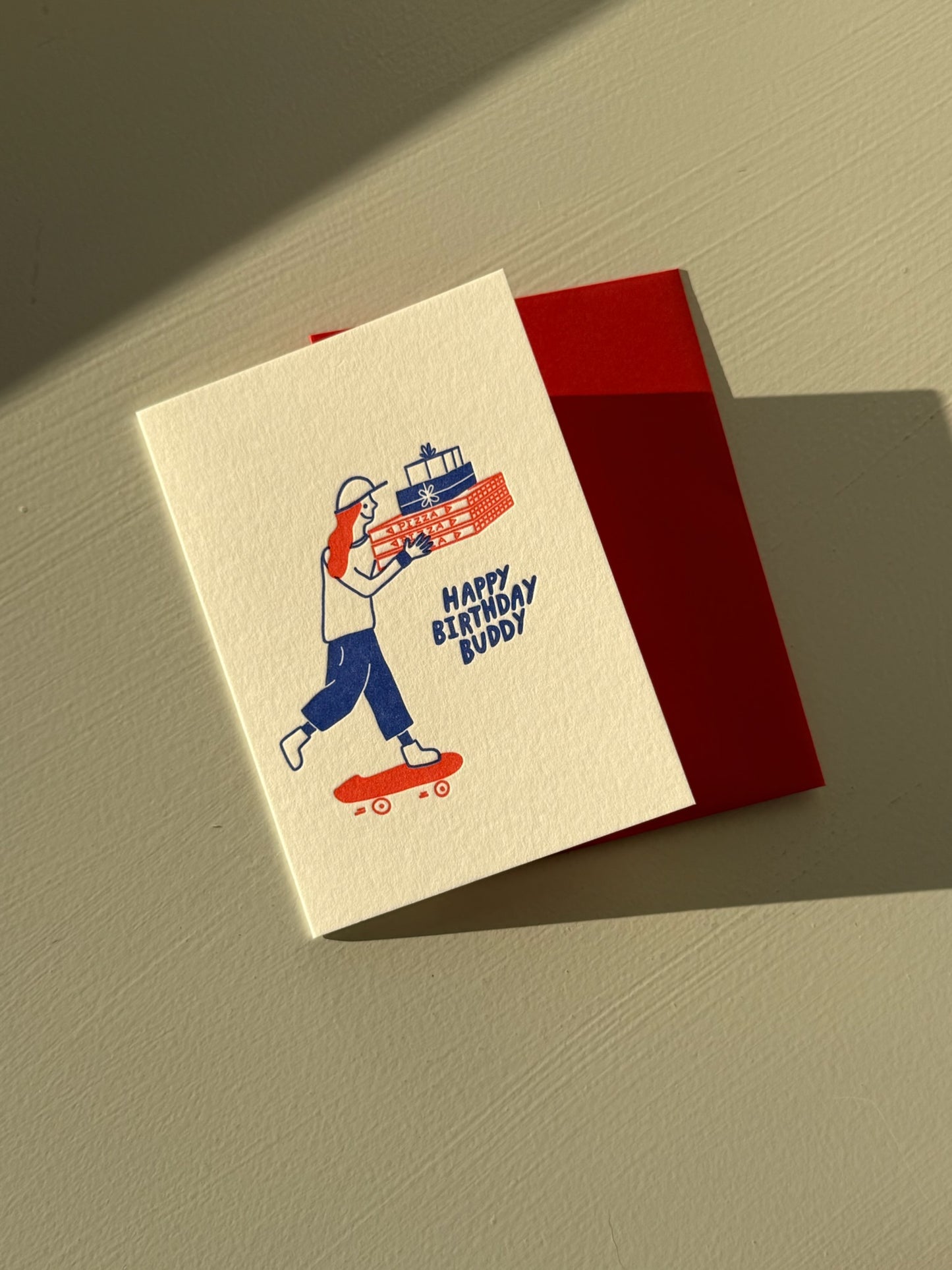 Happy Birthday Buddy Greeting Card