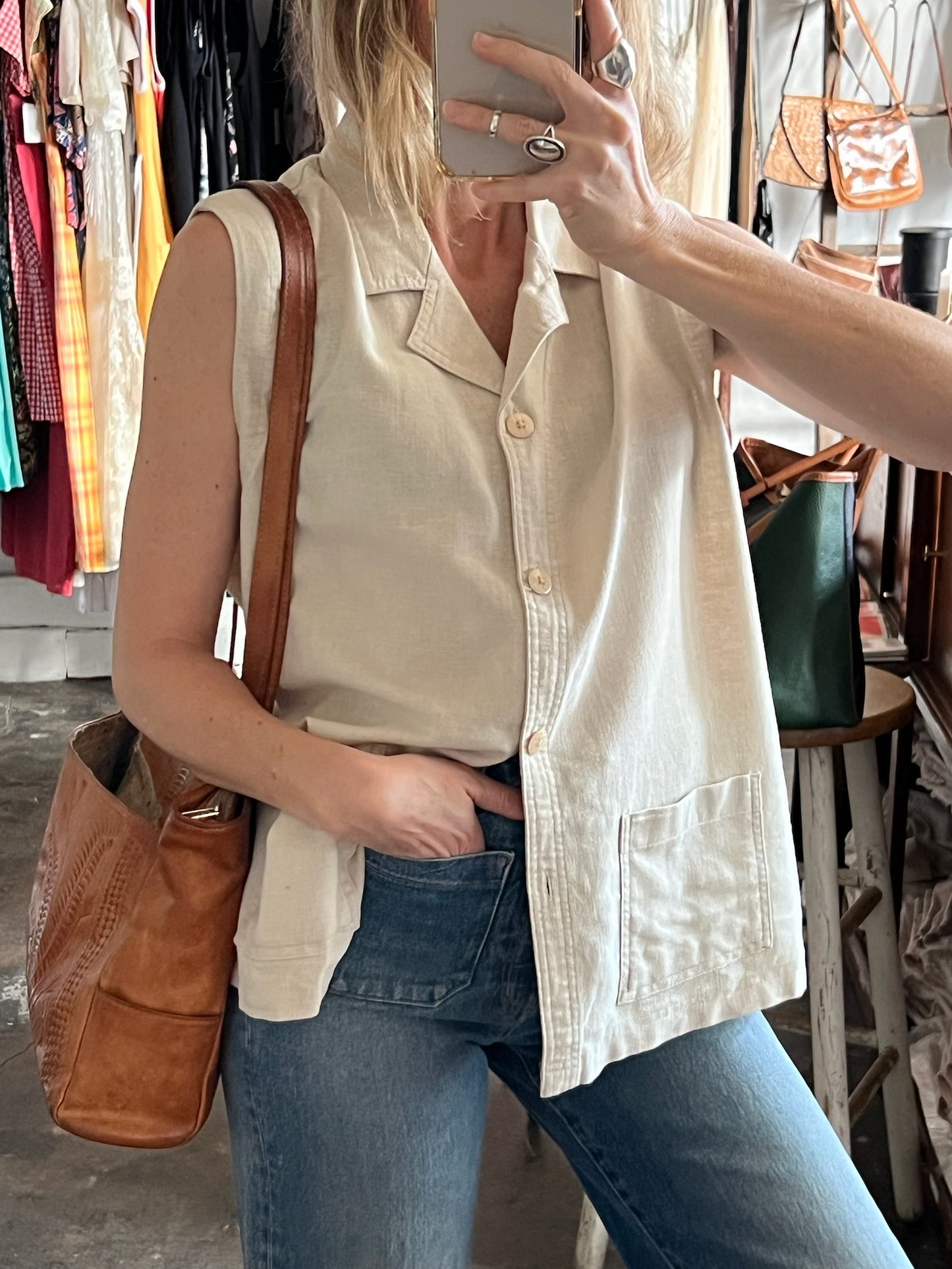 Vintage Lenin Blend Utility Vest