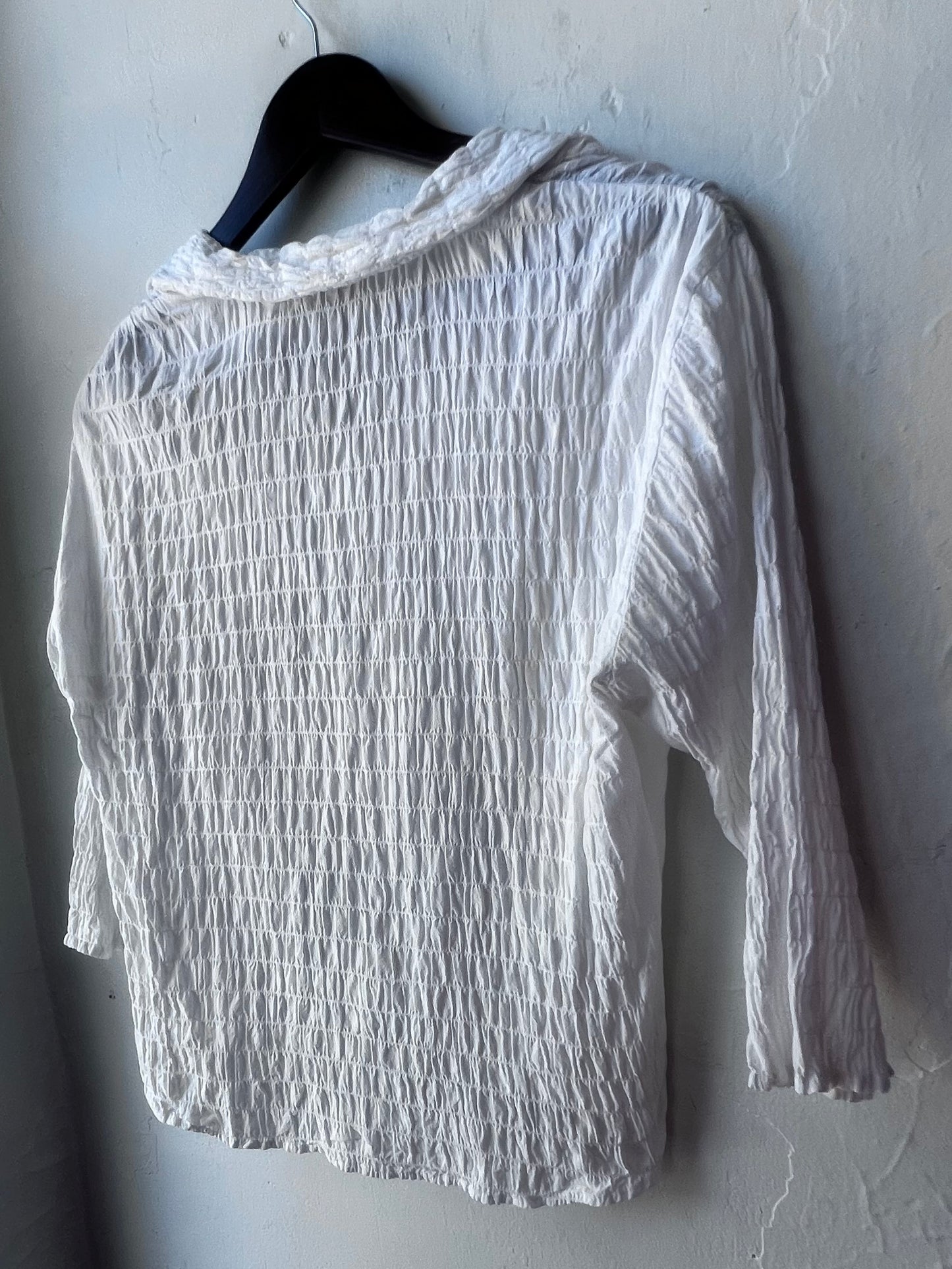 Vintage Crinkle Gauze Popover Blouse