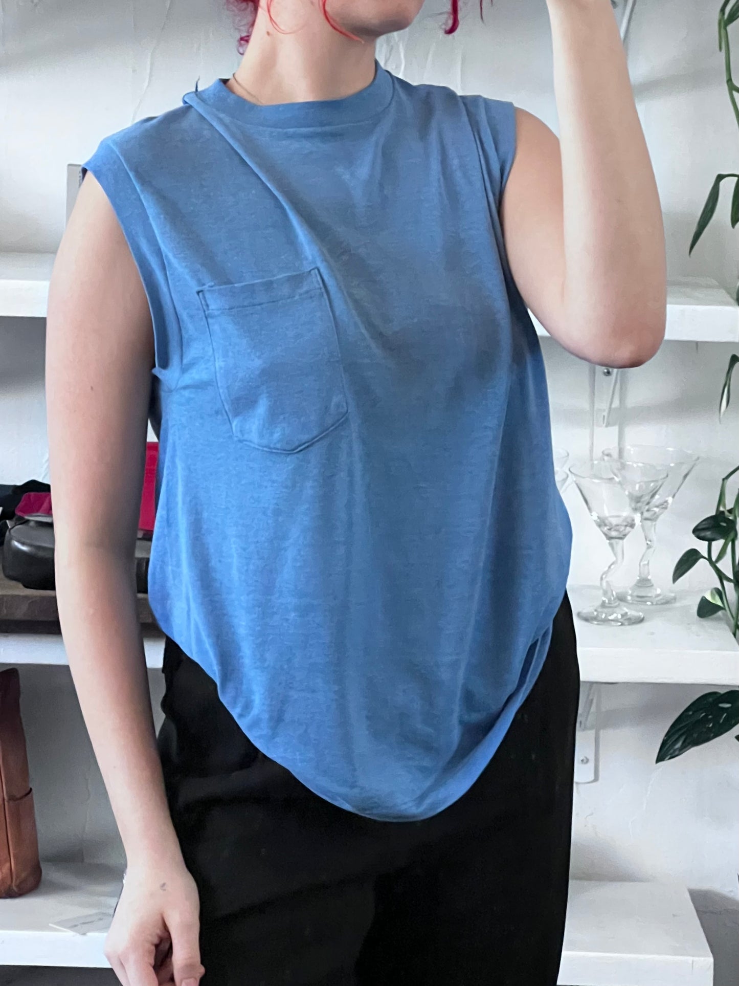 Vintage Cobalt Muscle Tee