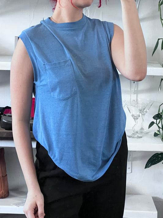 Vintage Cobalt Muscle Tee