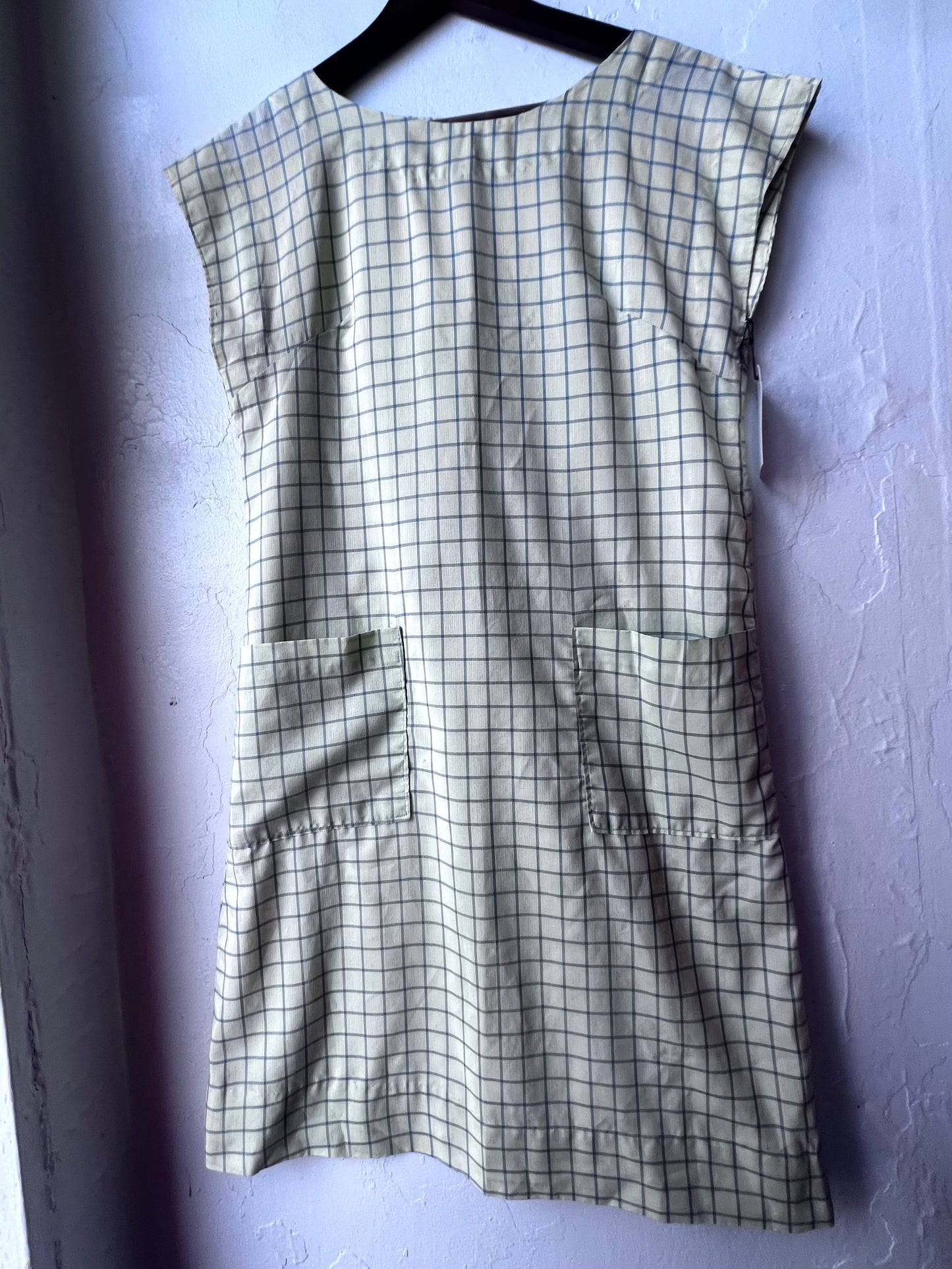 Vintage Plaid Shift Dress