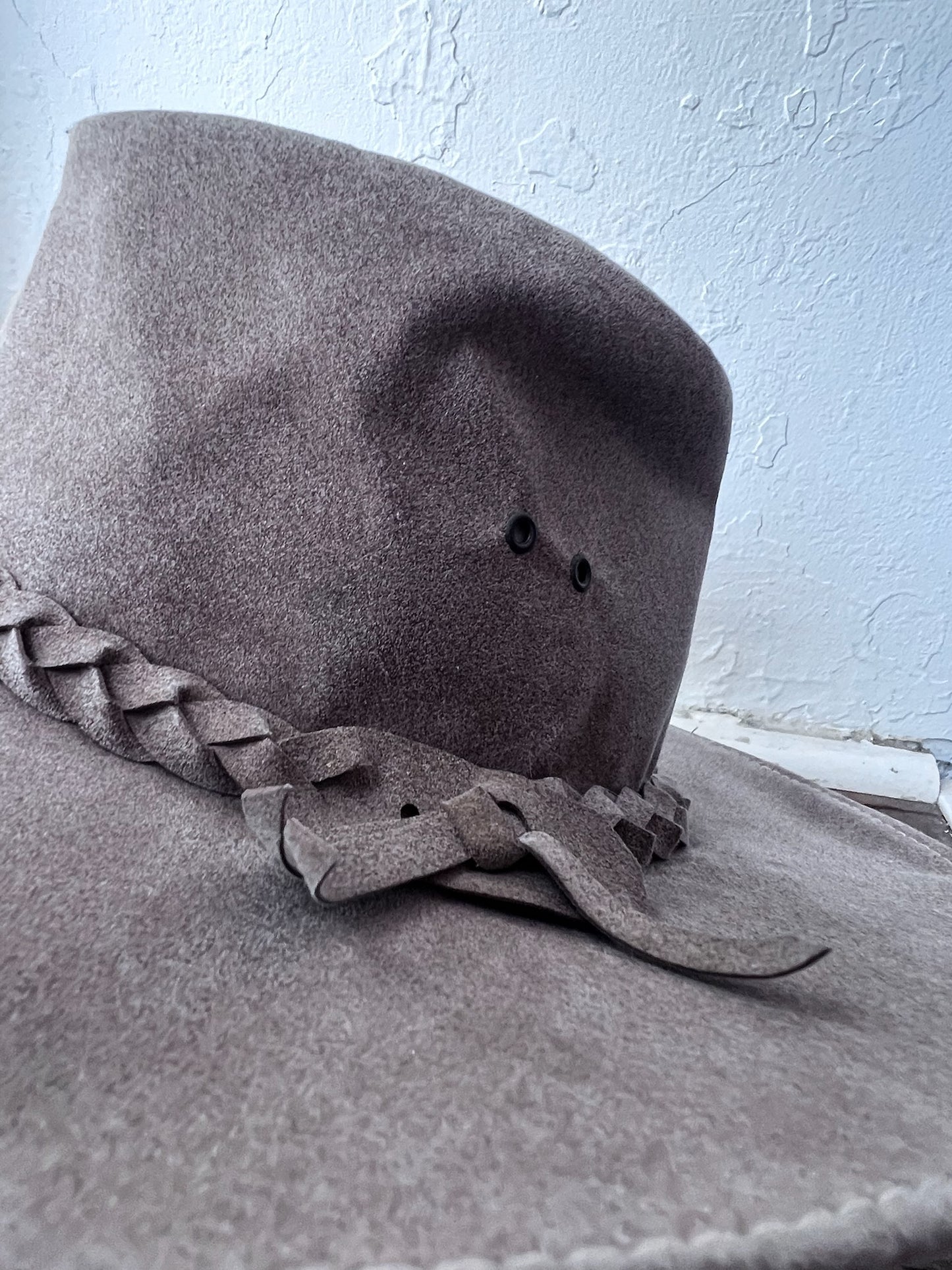 Vintage Taupe Outback Hat